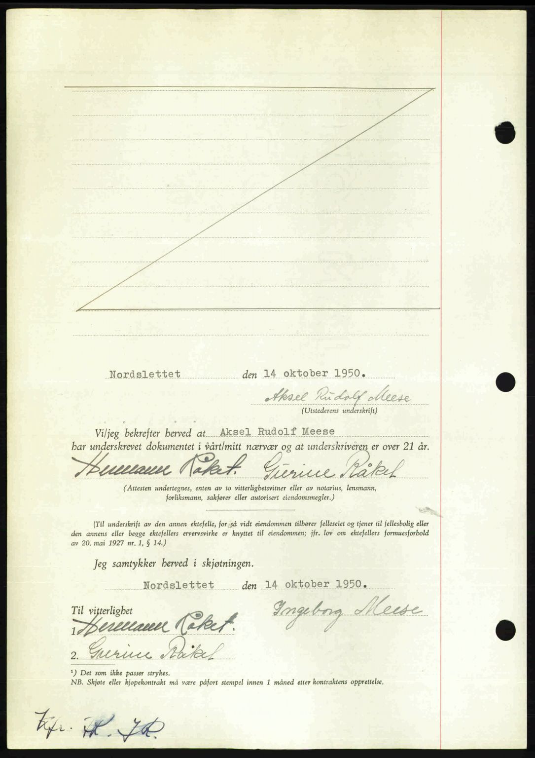 Nordmøre sorenskriveri, AV/SAT-A-4132/1/2/2Ca: Mortgage book no. A117, 1950-1950, Diary no: : 4000/1950