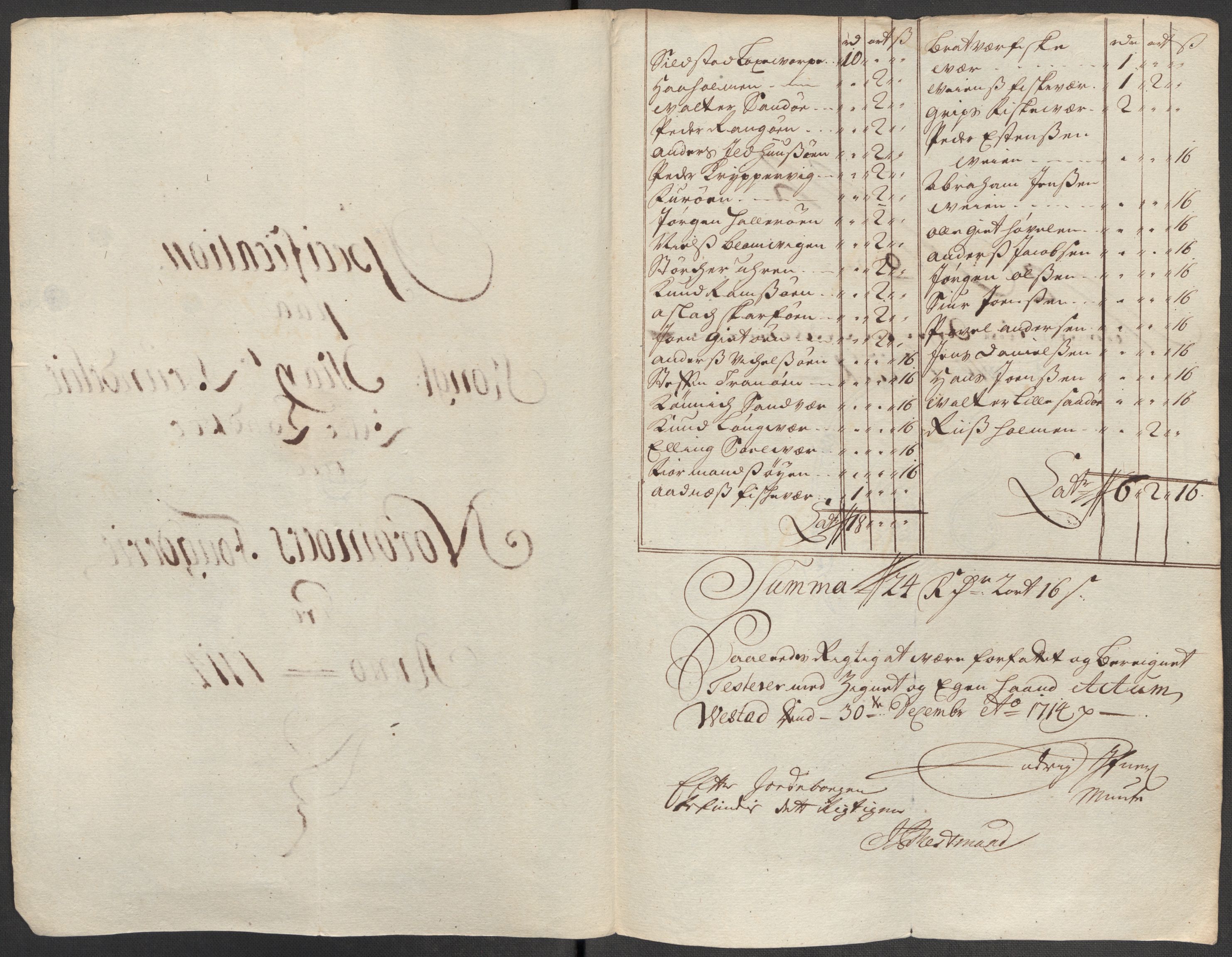 Rentekammeret inntil 1814, Reviderte regnskaper, Fogderegnskap, AV/RA-EA-4092/R56/L3748: Fogderegnskap Nordmøre, 1714-1715, p. 151