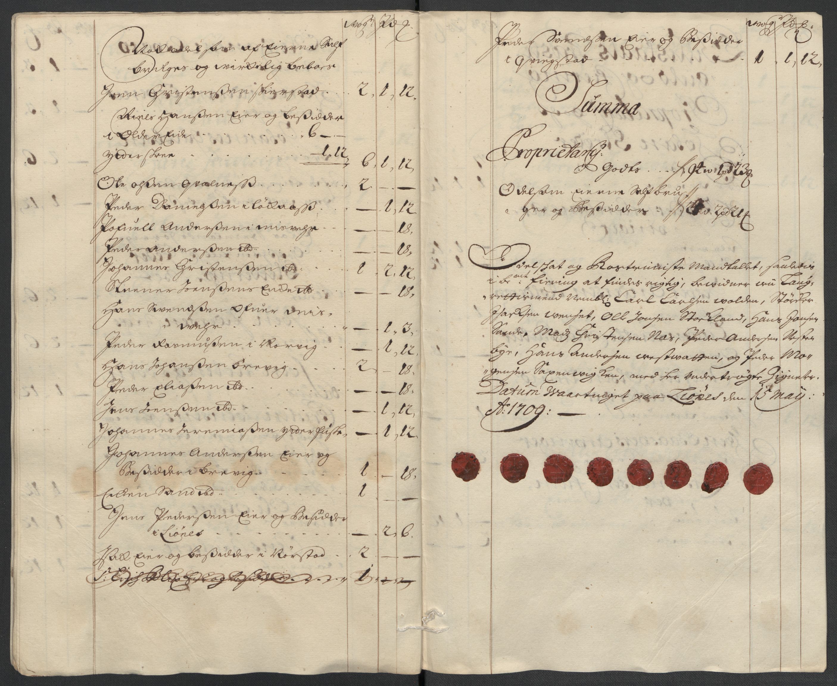 Rentekammeret inntil 1814, Reviderte regnskaper, Fogderegnskap, AV/RA-EA-4092/R66/L4581: Fogderegnskap Salten, 1707-1710, p. 361