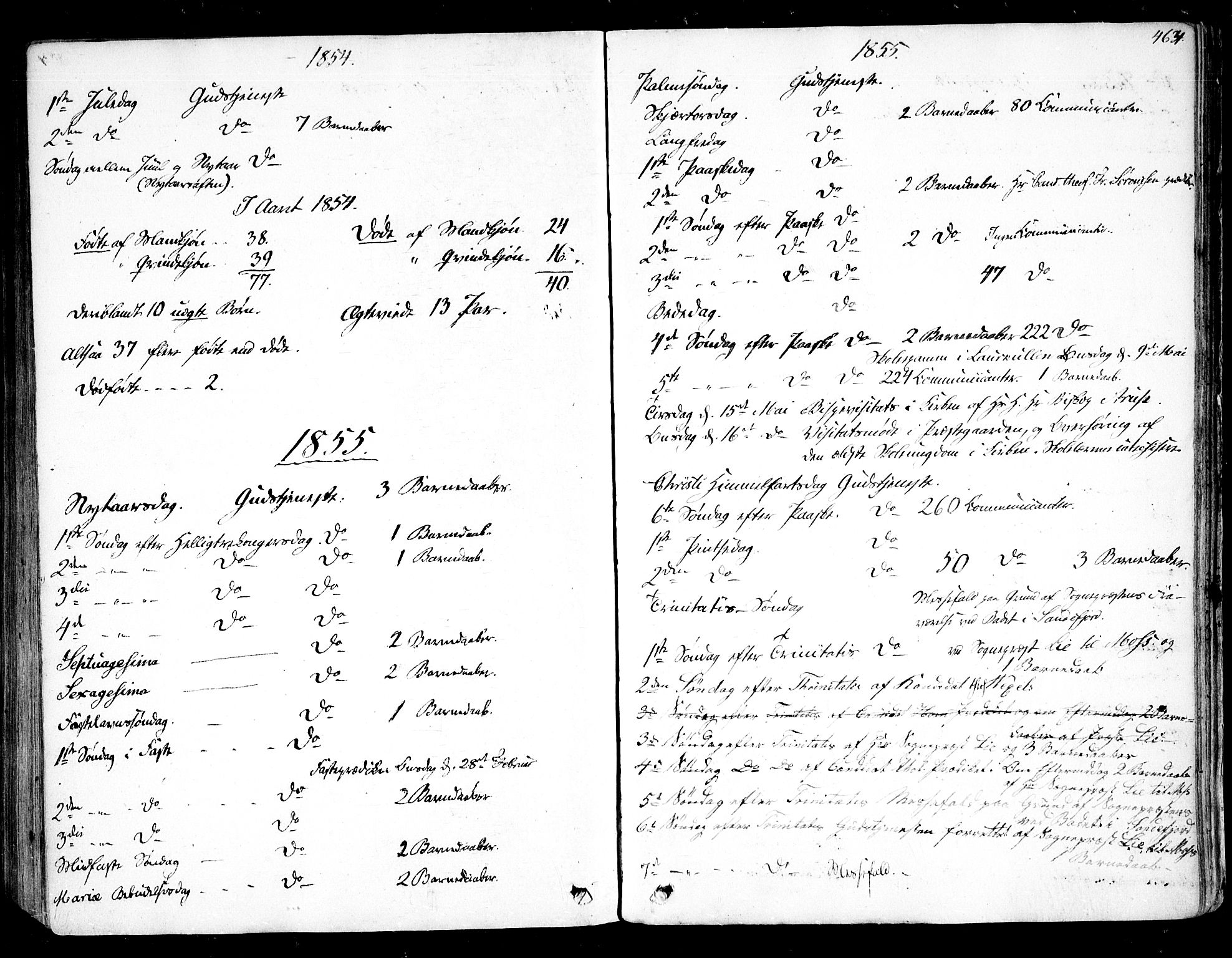 Rygge prestekontor Kirkebøker, SAO/A-10084b/F/Fa/L0005: Parish register (official) no. 5, 1852-1871, p. 464