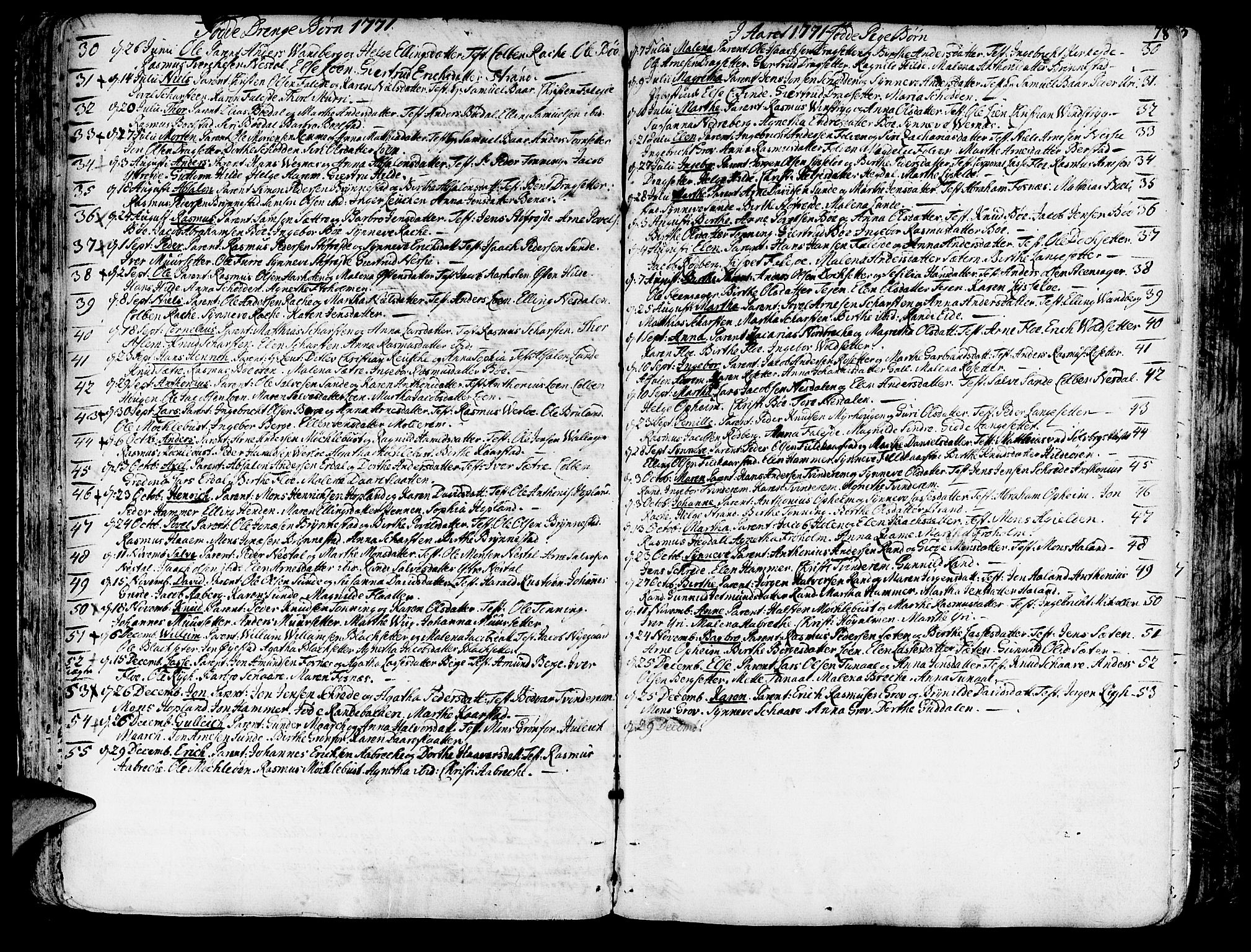 Innvik sokneprestembete, SAB/A-80501: Parish register (official) no. A 1, 1750-1816, p. 78