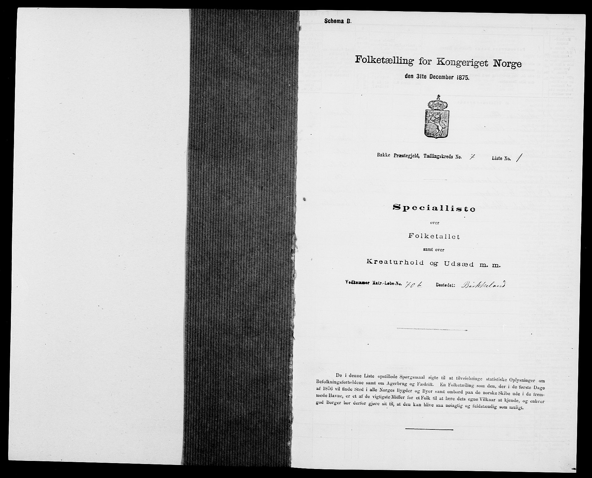 SAK, 1875 census for 1045P Bakke, 1875, p. 669