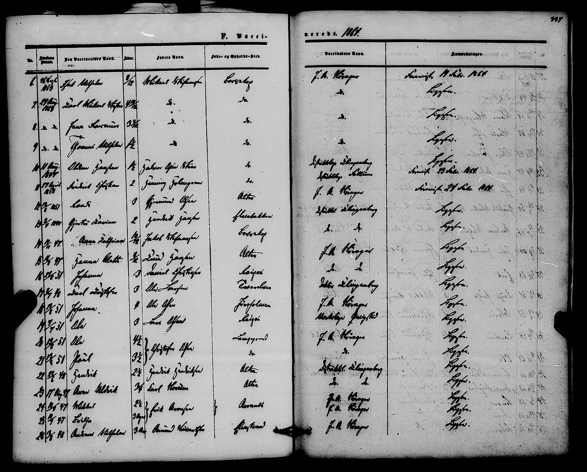 Alta sokneprestkontor, SATØ/S-1338/H/Ha/L0001.kirke: Parish register (official) no. 1, 1858-1878, p. 337