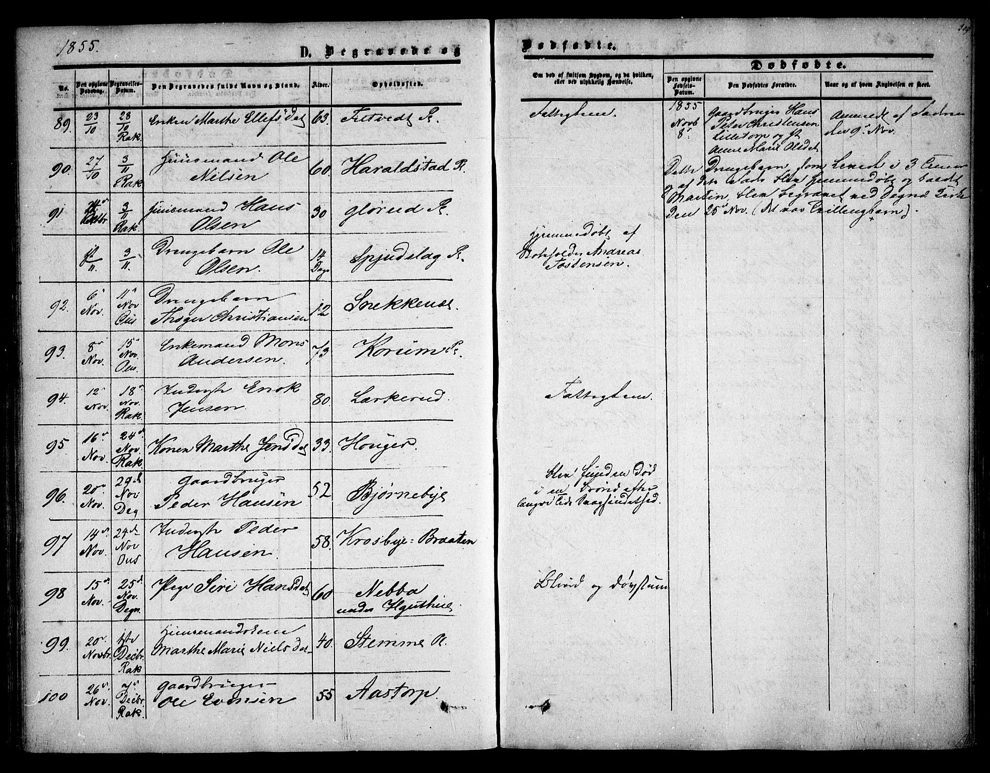 Rakkestad prestekontor Kirkebøker, AV/SAO-A-2008/F/Fa/L0009: Parish register (official) no. I 9, 1850-1856, p. 309