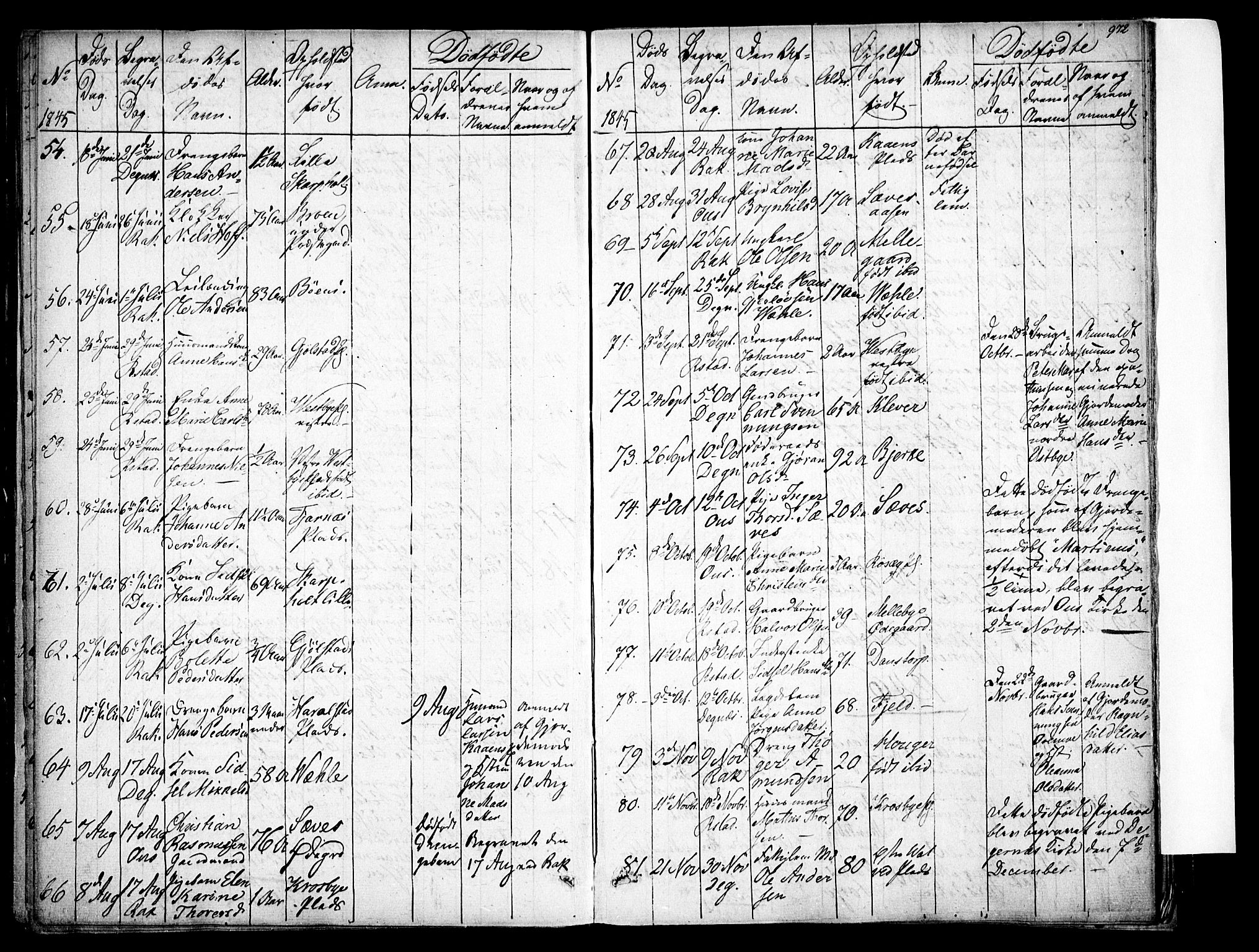 Rakkestad prestekontor Kirkebøker, AV/SAO-A-2008/F/Fa/L0008: Parish register (official) no. I 8, 1842-1849, p. 971-972