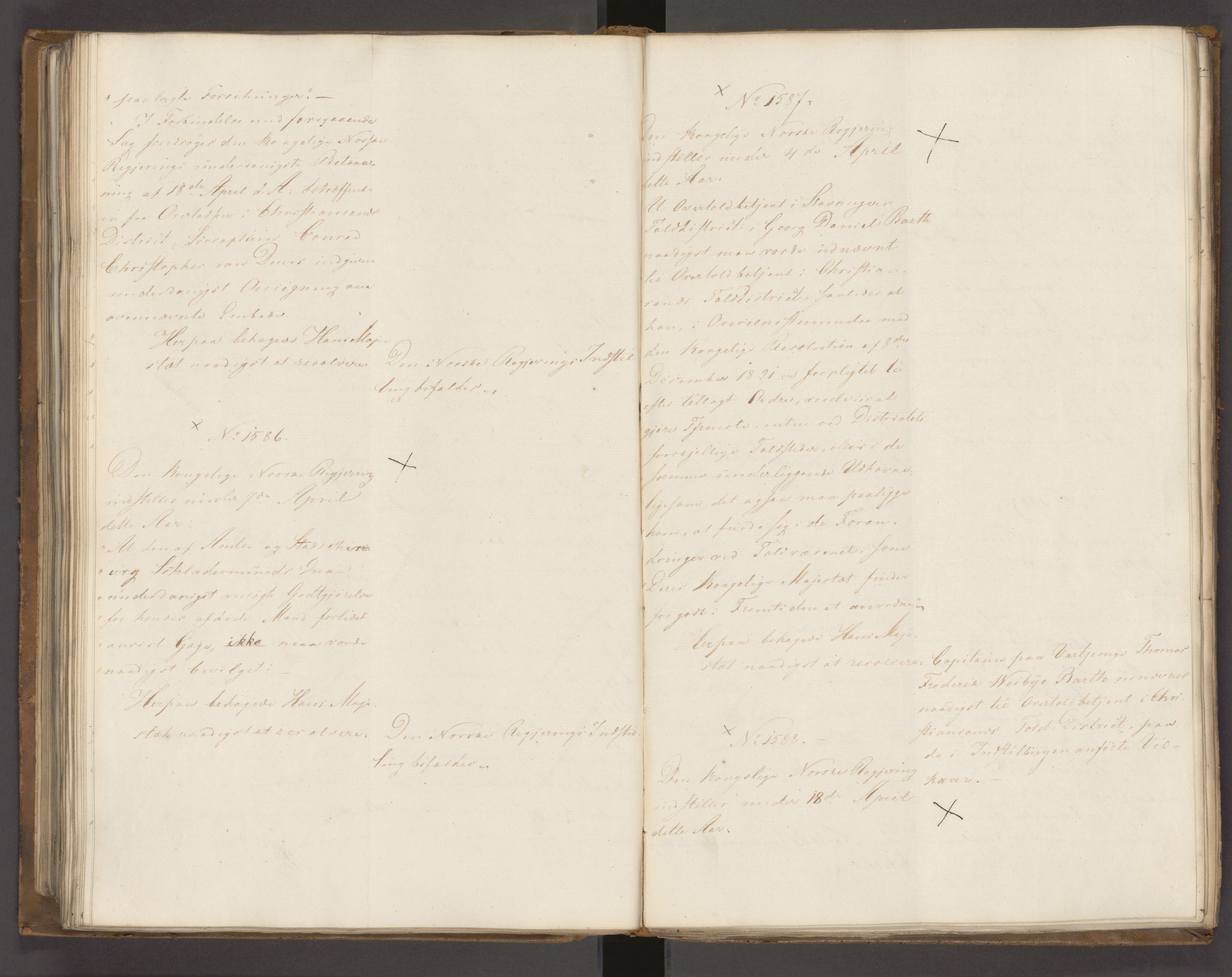 Statsrådssekretariatet, AV/RA-S-1001/A/Ab/L0022: Kgl. res. nr. 1210-1721, 1. halvår, 1826