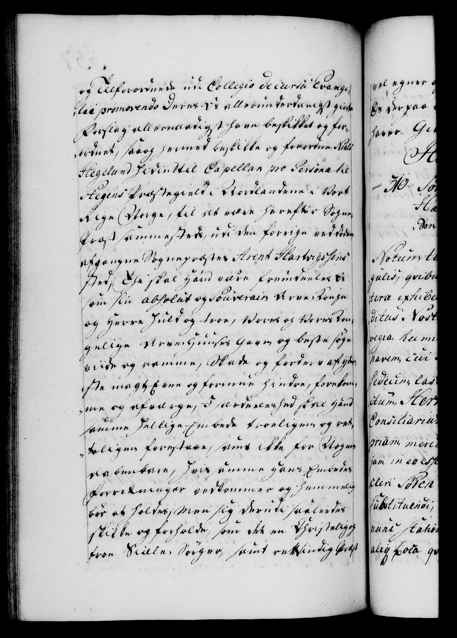 Danske Kanselli 1572-1799, AV/RA-EA-3023/F/Fc/Fca/Fcaa/L0033: Norske registre, 1743-1744, p. 557b