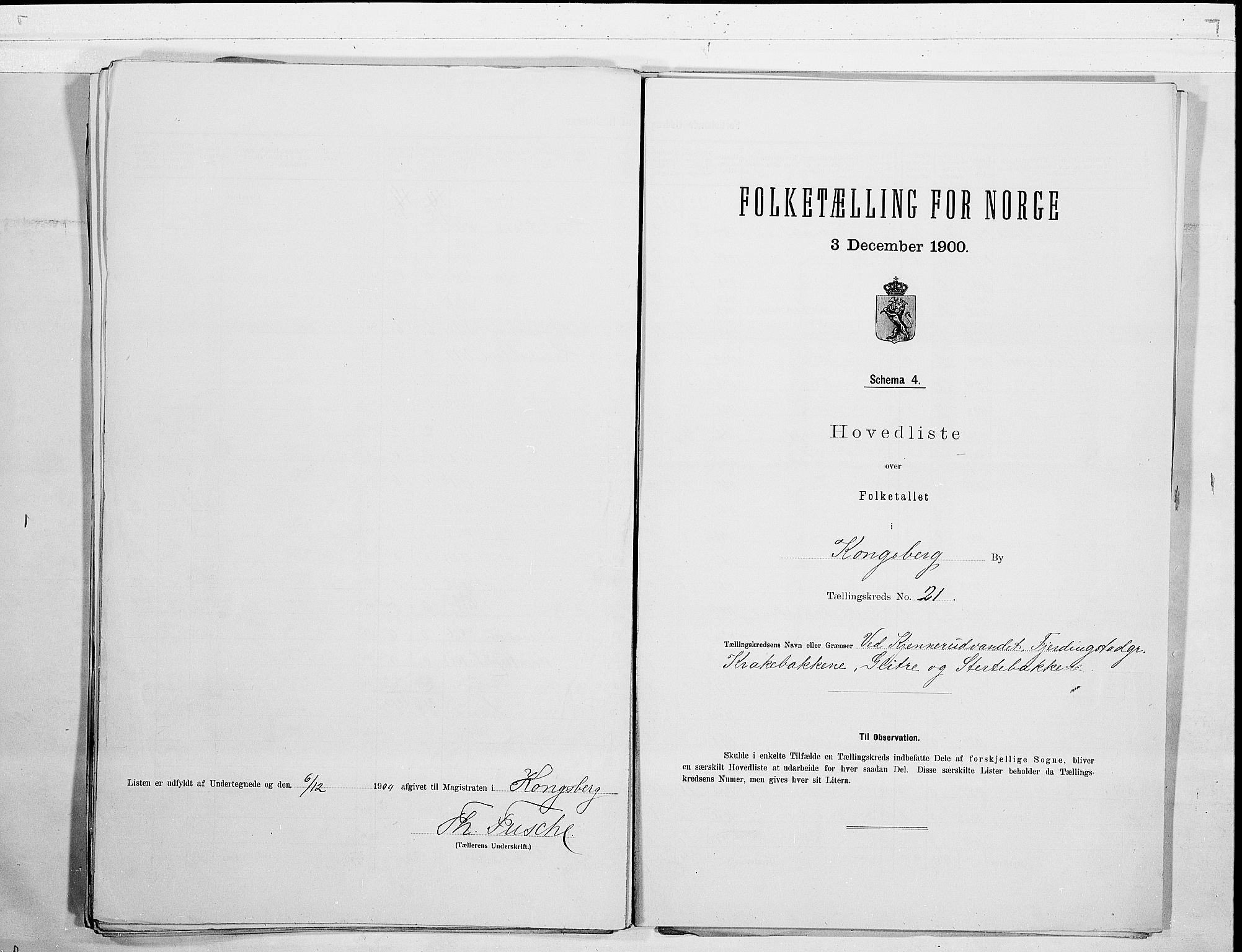 RA, 1900 census for Kongsberg, 1900, p. 44