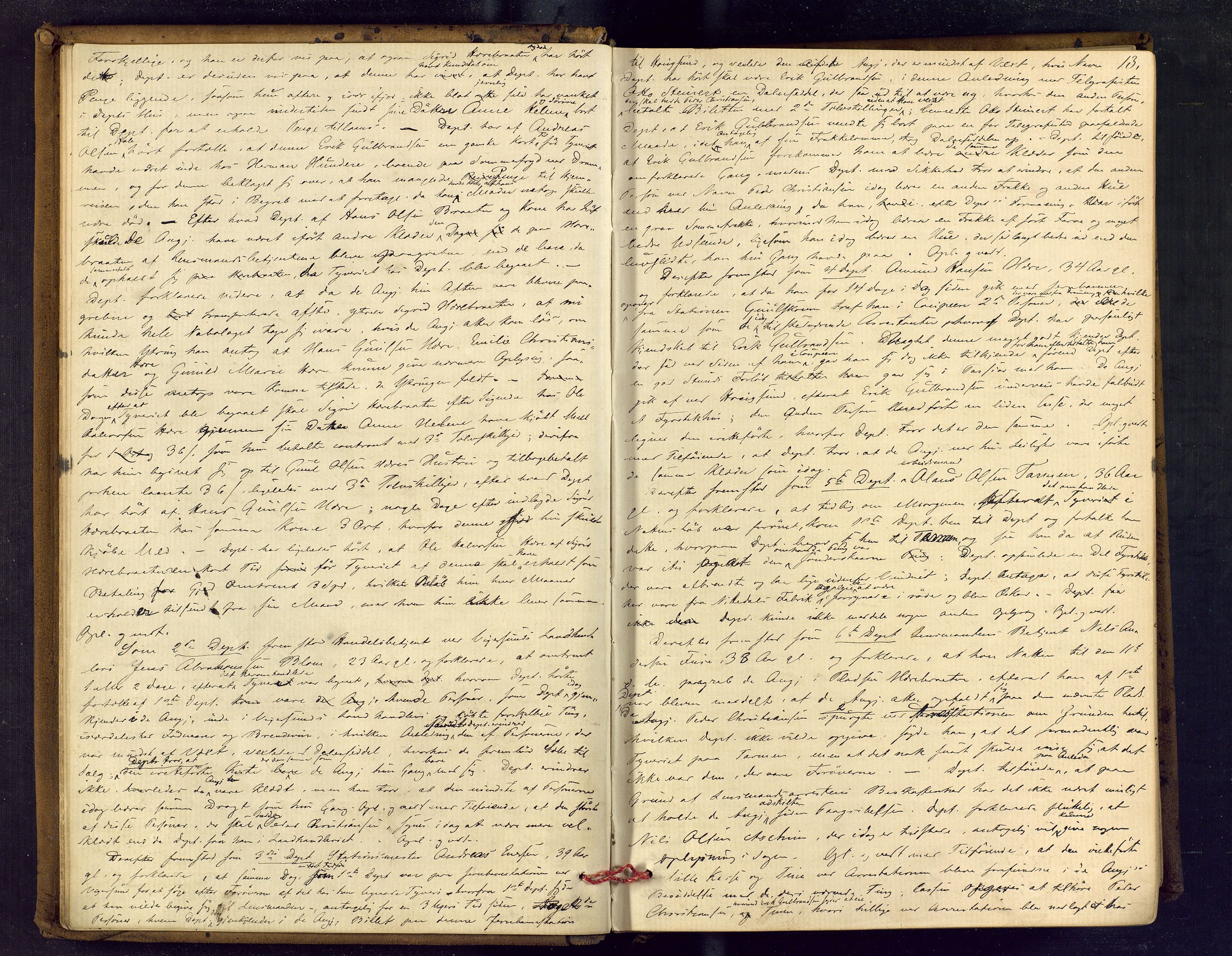 Eiker, Modum og Sigdal sorenskriveri, AV/SAKO-A-123/F/Fc/L0012: Ekstrarettsprotokoll - Modum, 1869-1883, p. 13