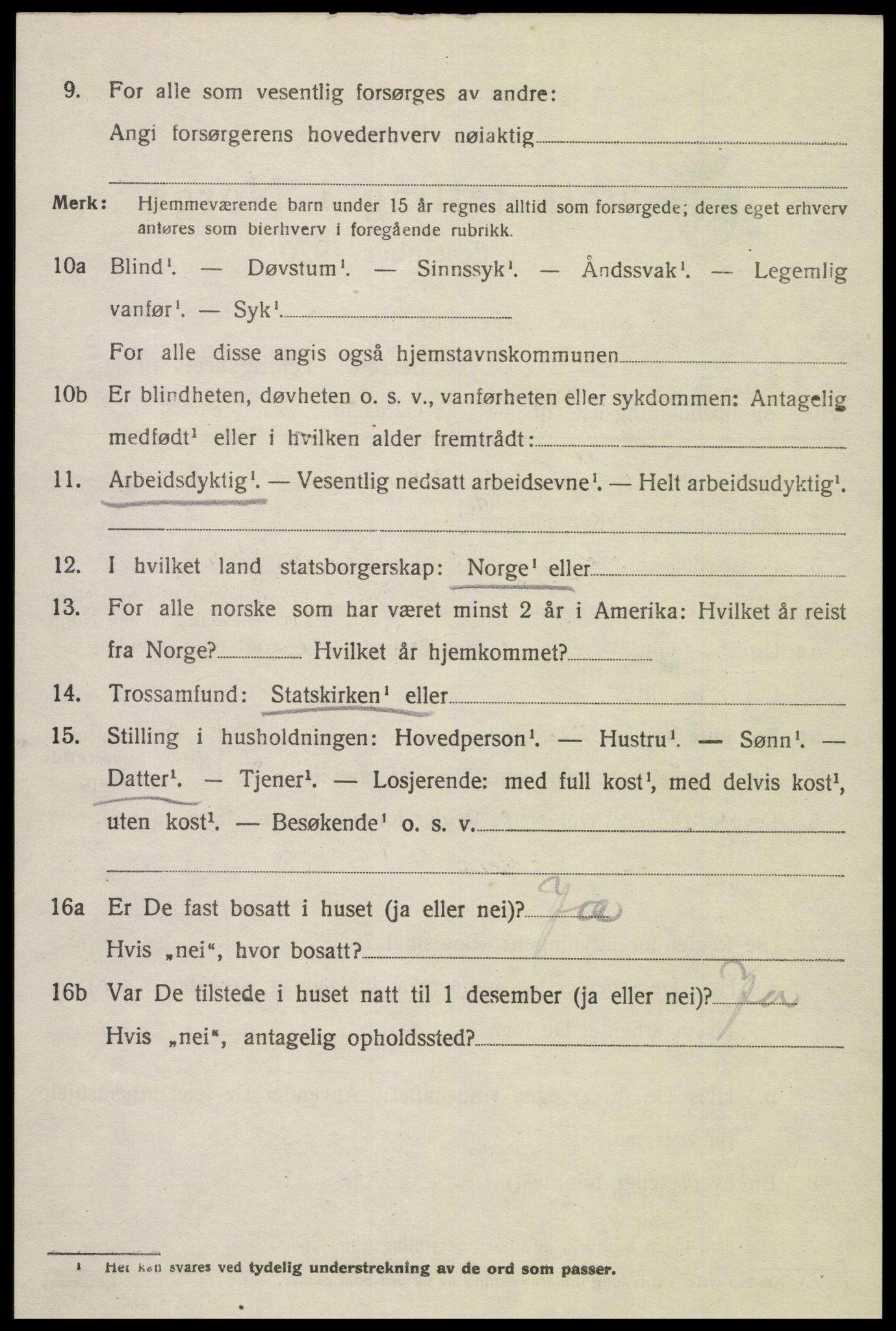 SAK, 1920 census for Feda, 1920, p. 1878