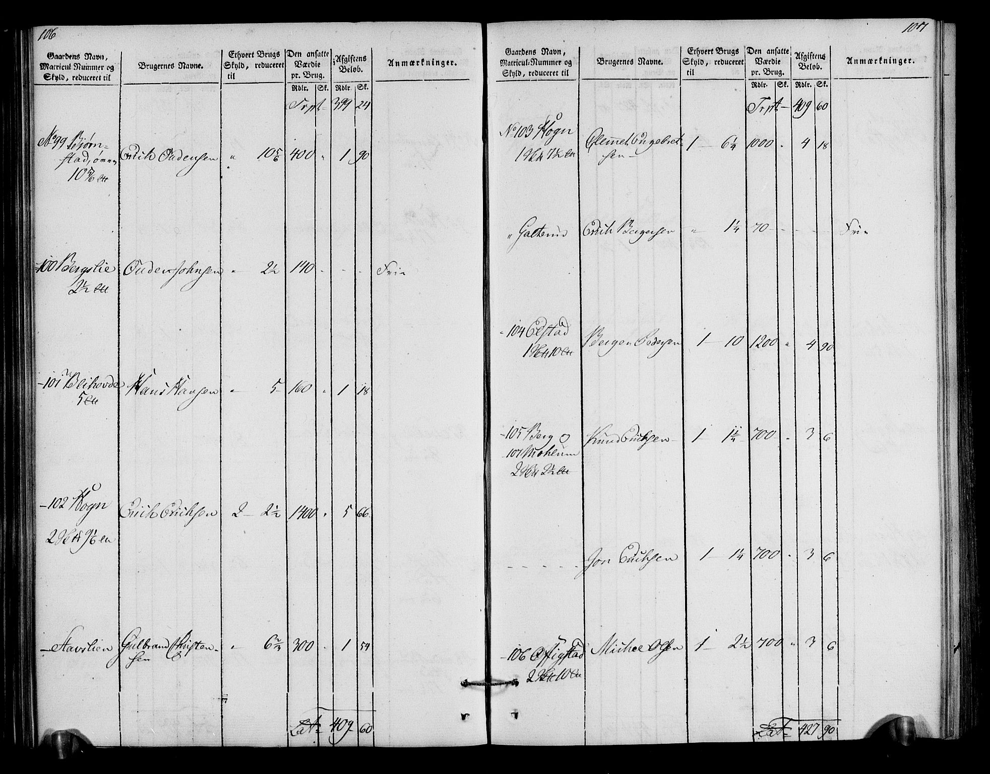 Rentekammeret inntil 1814, Realistisk ordnet avdeling, AV/RA-EA-4070/N/Ne/Nea/L0040: Gudbrandsdalen fogderi. Oppebørselsregister, 1803-1804, p. 58