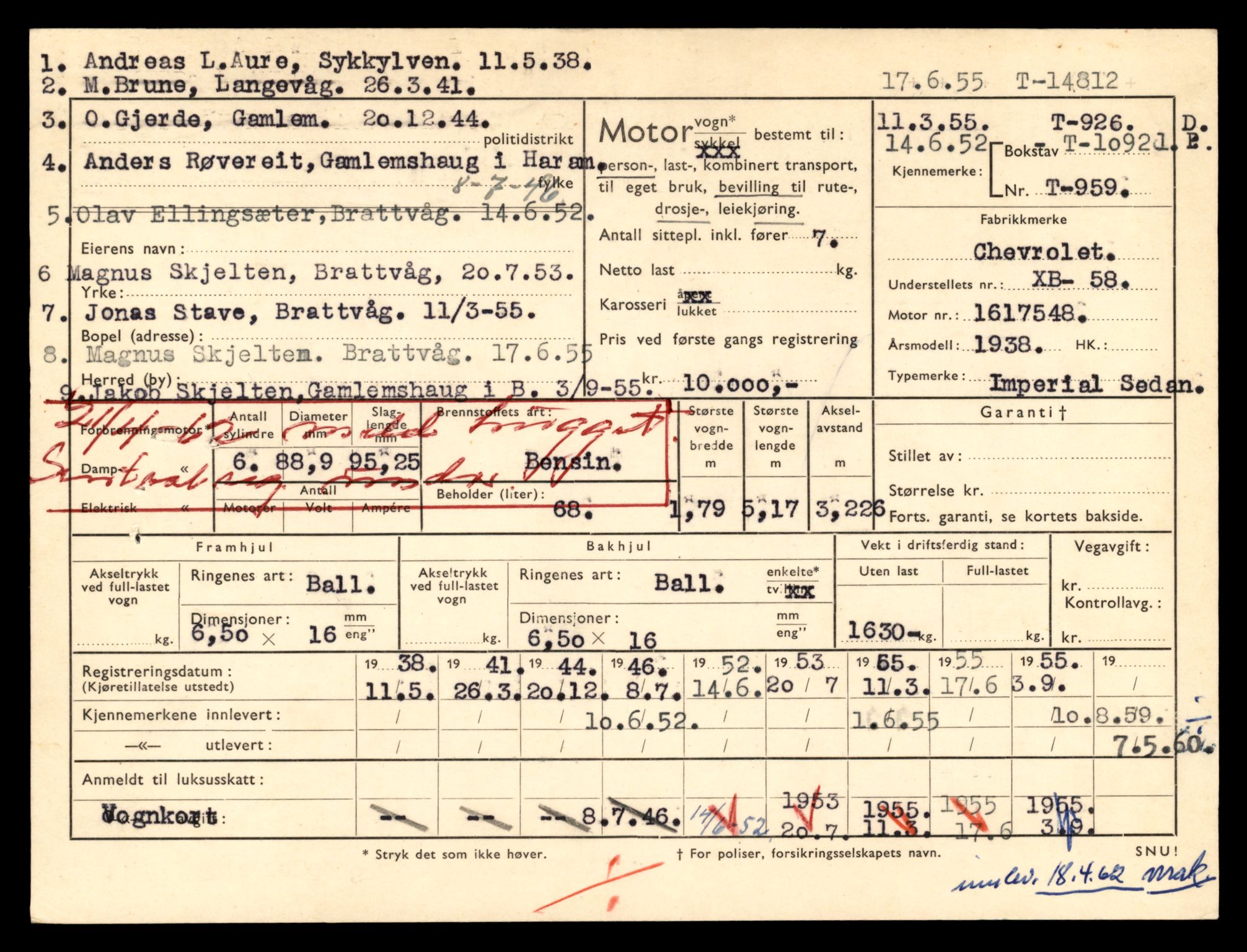 Møre og Romsdal vegkontor - Ålesund trafikkstasjon, AV/SAT-A-4099/F/Fe/L0048: Registreringskort for kjøretøy T 14721 - T 14863, 1927-1998, p. 1987