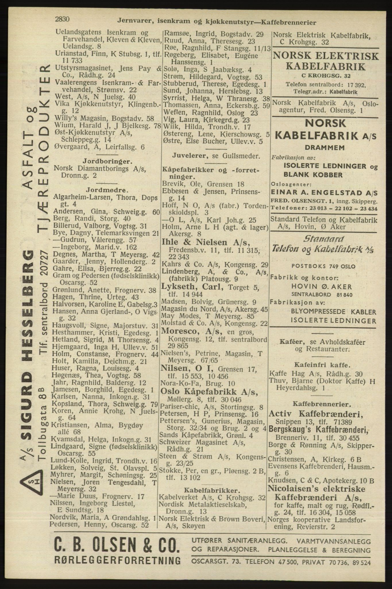 Kristiania/Oslo adressebok, PUBL/-, 1940, p. 2780