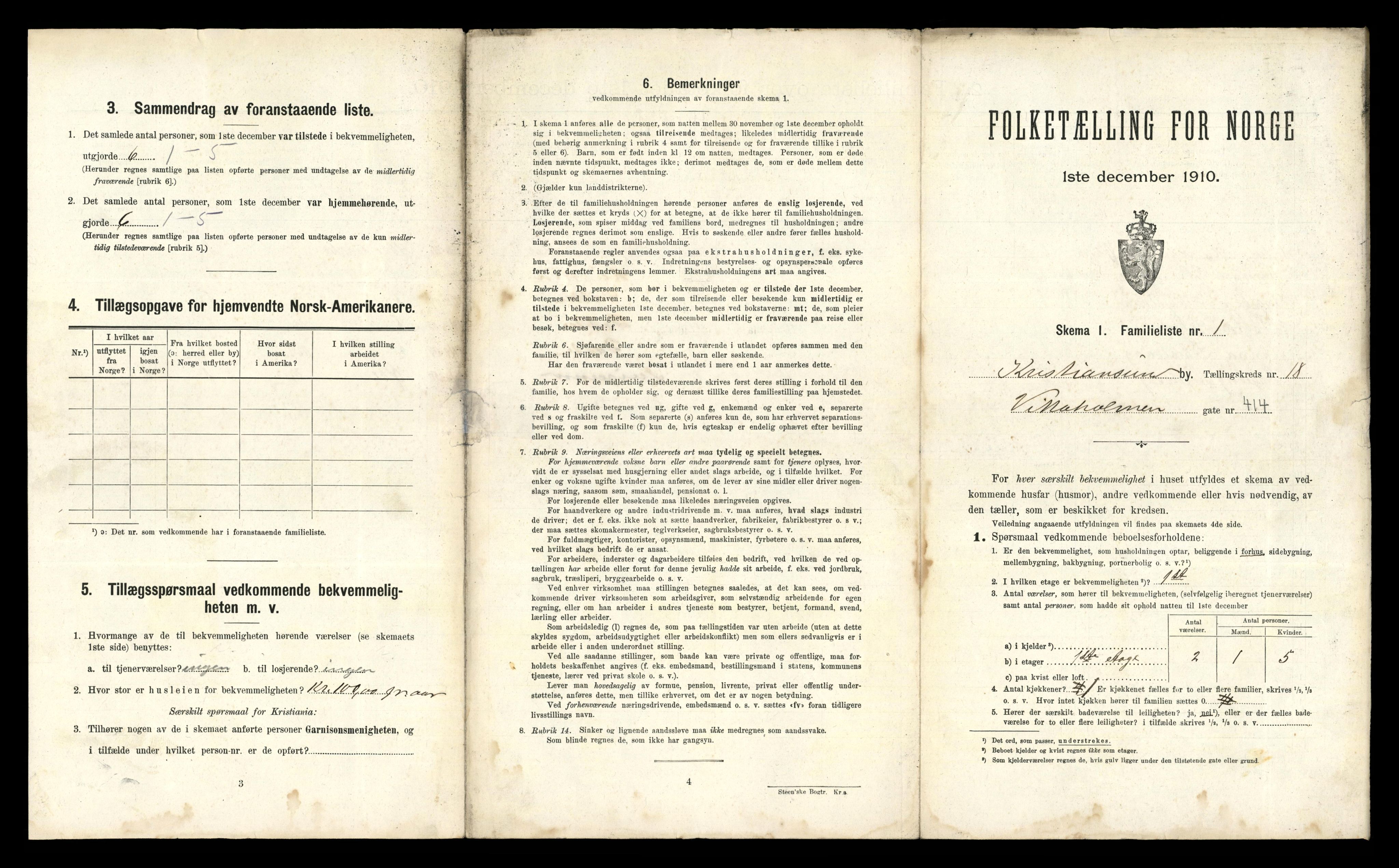 RA, 1910 census for Kristiansund, 1910, p. 6839