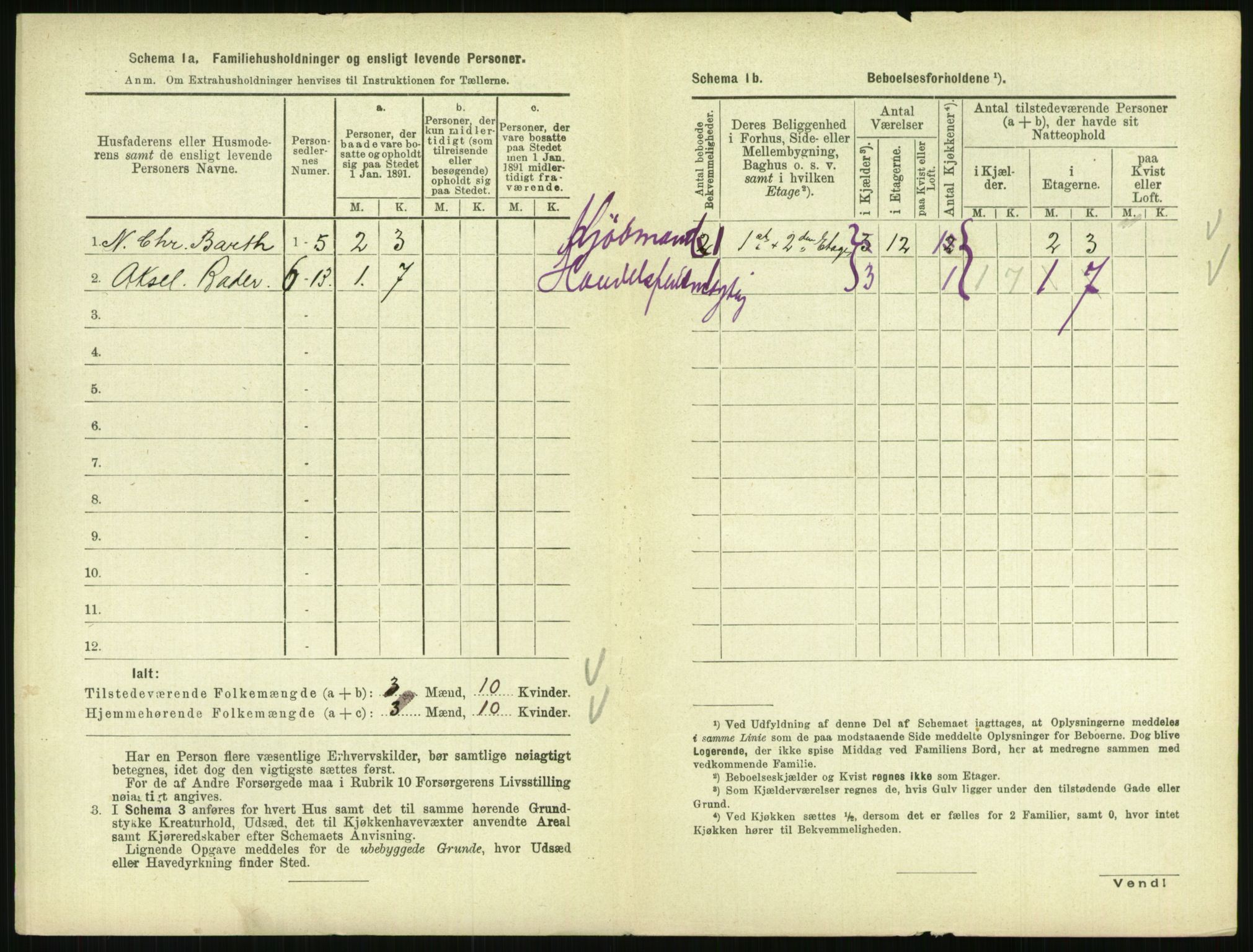 RA, 1891 census for 0801 Kragerø, 1891, p. 1025