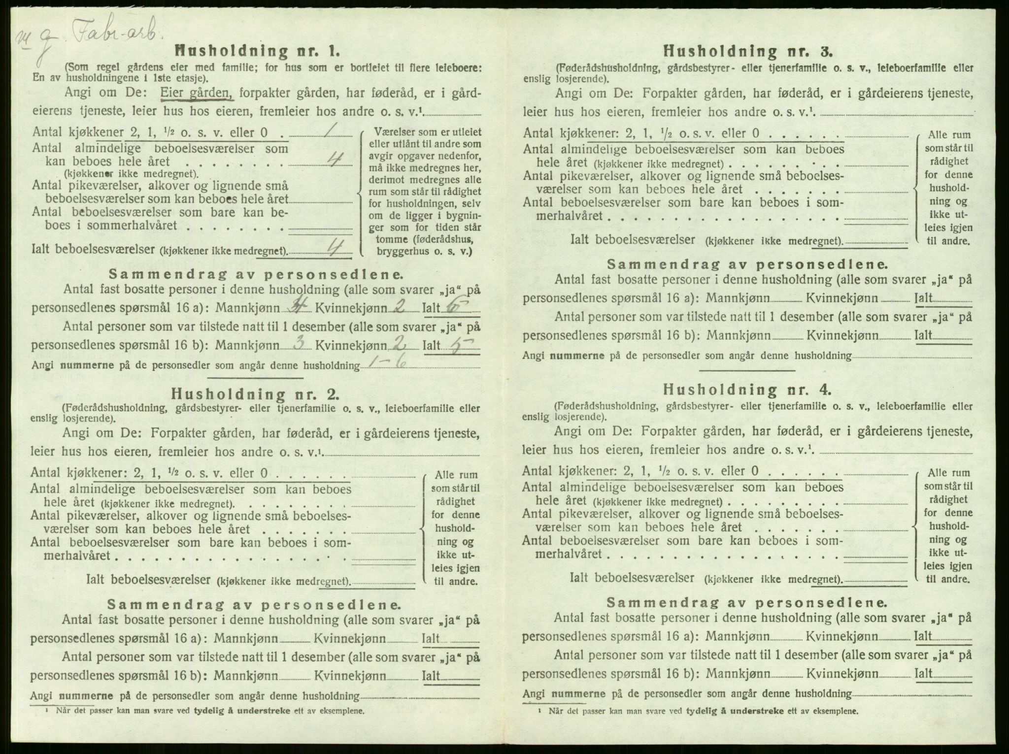 SAKO, 1920 census for Lier, 1920, p. 217