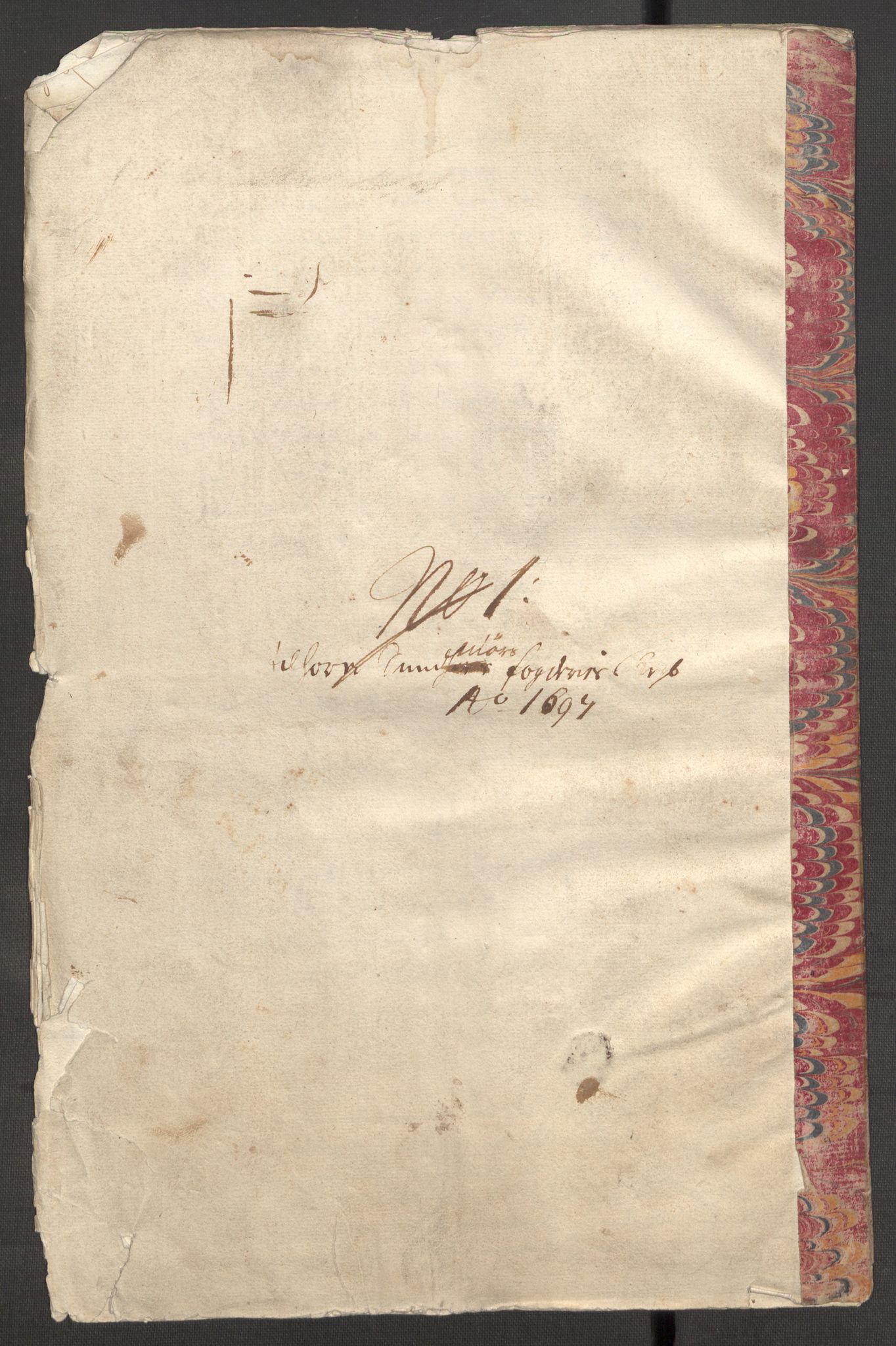 Rentekammeret inntil 1814, Reviderte regnskaper, Fogderegnskap, RA/EA-4092/R54/L3556: Fogderegnskap Sunnmøre, 1696-1698, p. 282