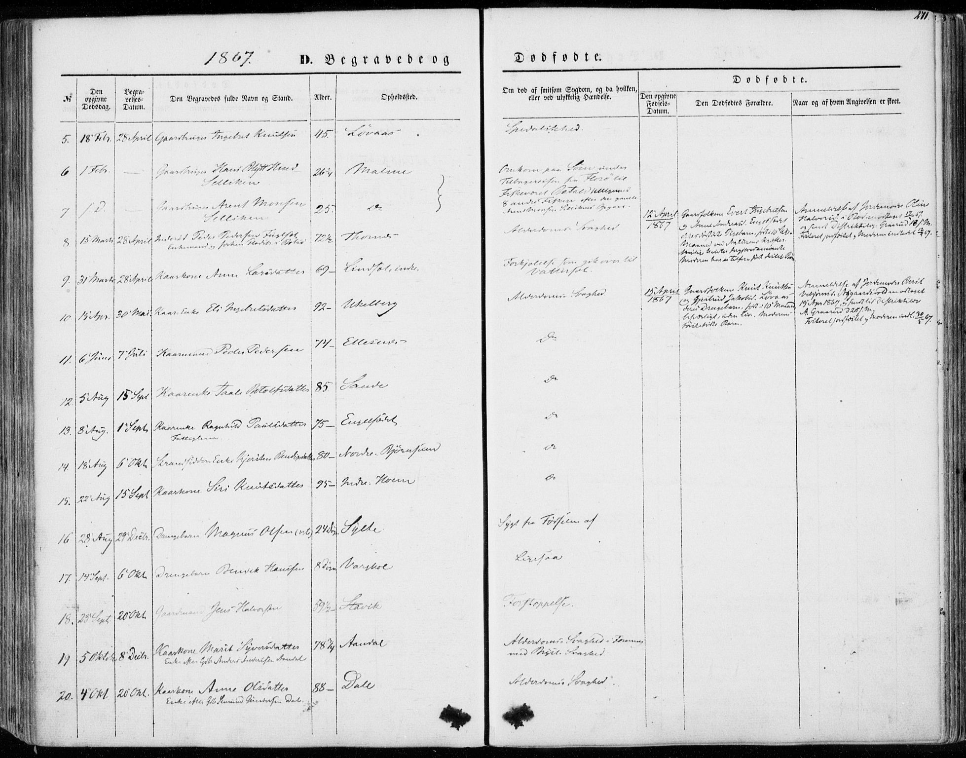 Ministerialprotokoller, klokkerbøker og fødselsregistre - Møre og Romsdal, AV/SAT-A-1454/565/L0748: Parish register (official) no. 565A02, 1845-1872, p. 271