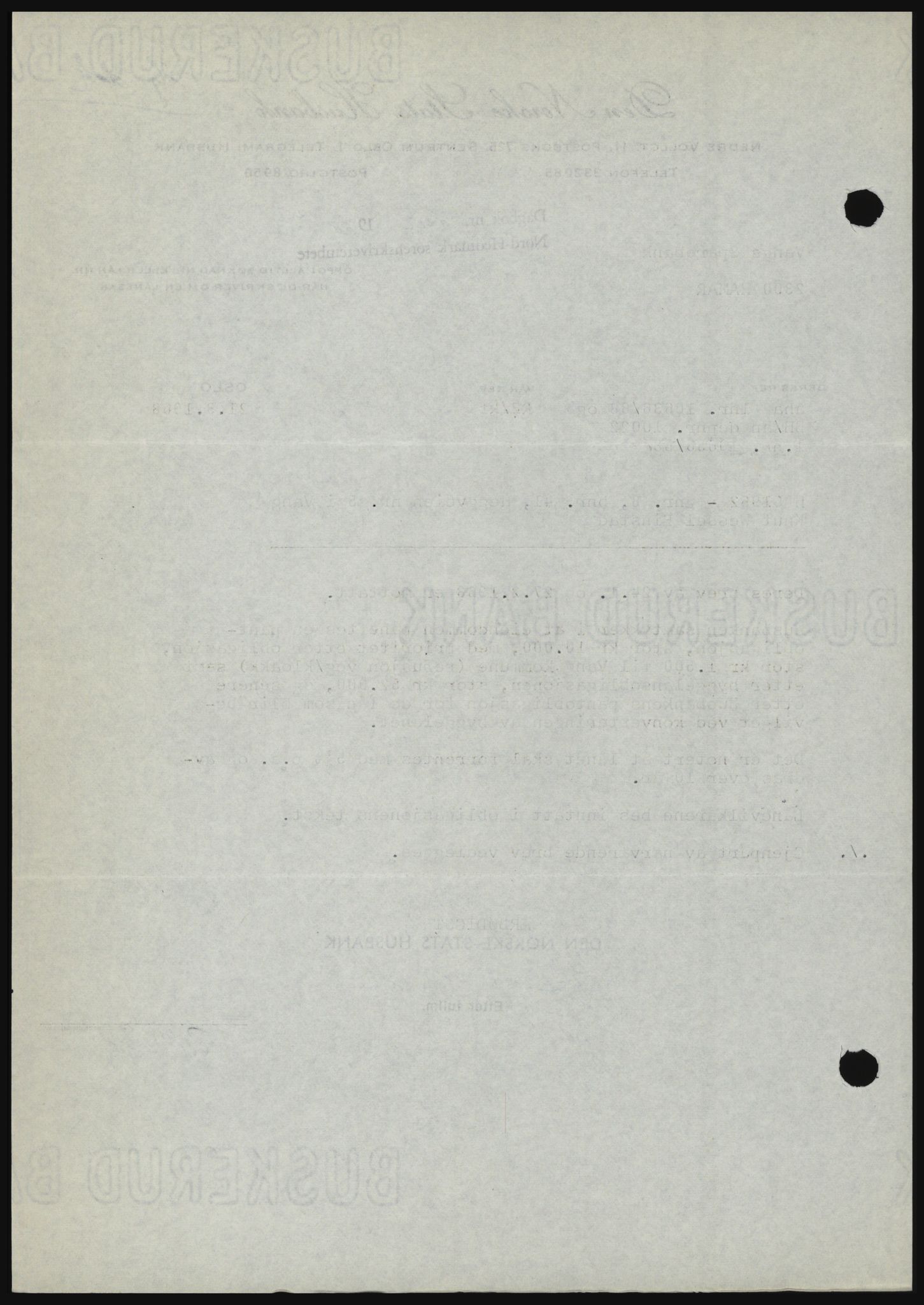 Nord-Hedmark sorenskriveri, SAH/TING-012/H/Hc/L0027: Mortgage book no. 27, 1967-1968, Diary no: : 1256/1968