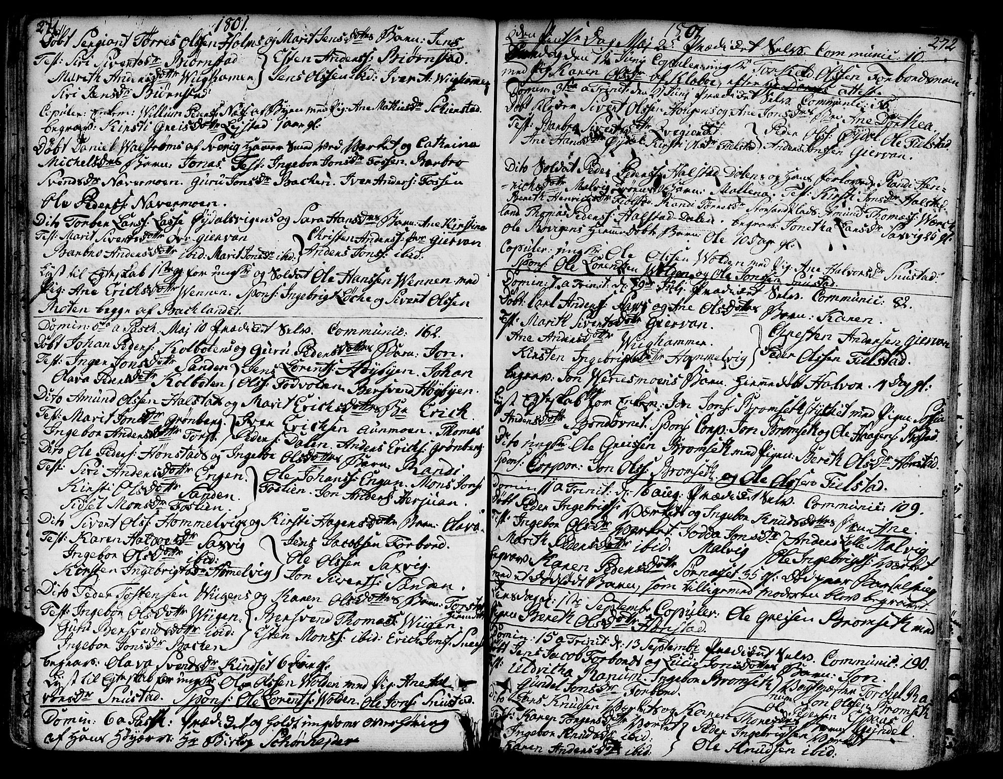 Ministerialprotokoller, klokkerbøker og fødselsregistre - Sør-Trøndelag, SAT/A-1456/606/L0281: Parish register (official) no. 606A02 /2, 1781-1817, p. 271-272
