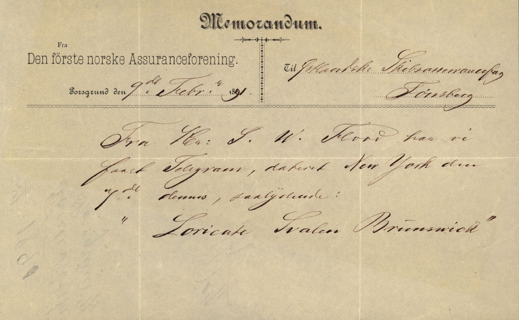 Pa 63 - Østlandske skibsassuranceforening, VEMU/A-1079/G/Ga/L0027/0010: Havaridokumenter / Activ, Svalen, 1891, p. 17