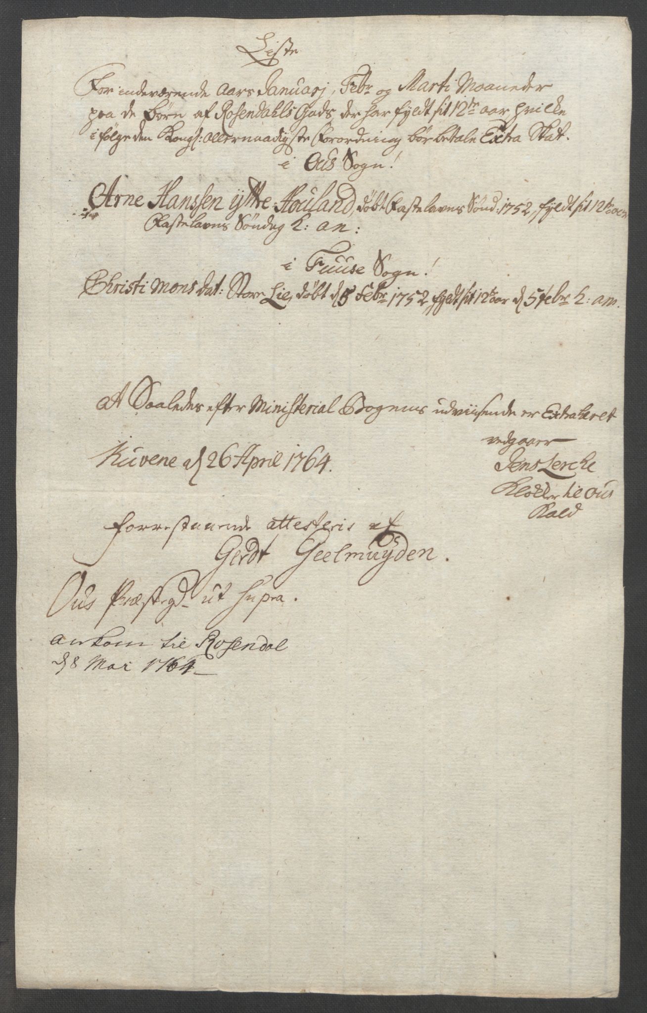 Rentekammeret inntil 1814, Reviderte regnskaper, Fogderegnskap, RA/EA-4092/R49/L3157: Ekstraskatten Rosendal Baroni, 1762-1772, p. 84