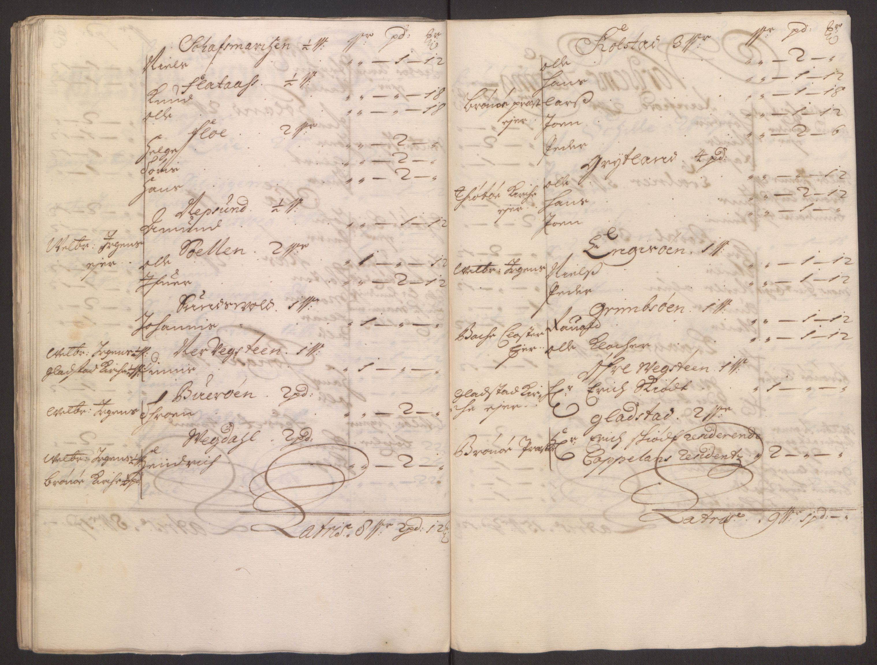 Rentekammeret inntil 1814, Reviderte regnskaper, Fogderegnskap, AV/RA-EA-4092/R65/L4505: Fogderegnskap Helgeland, 1693-1696, p. 222