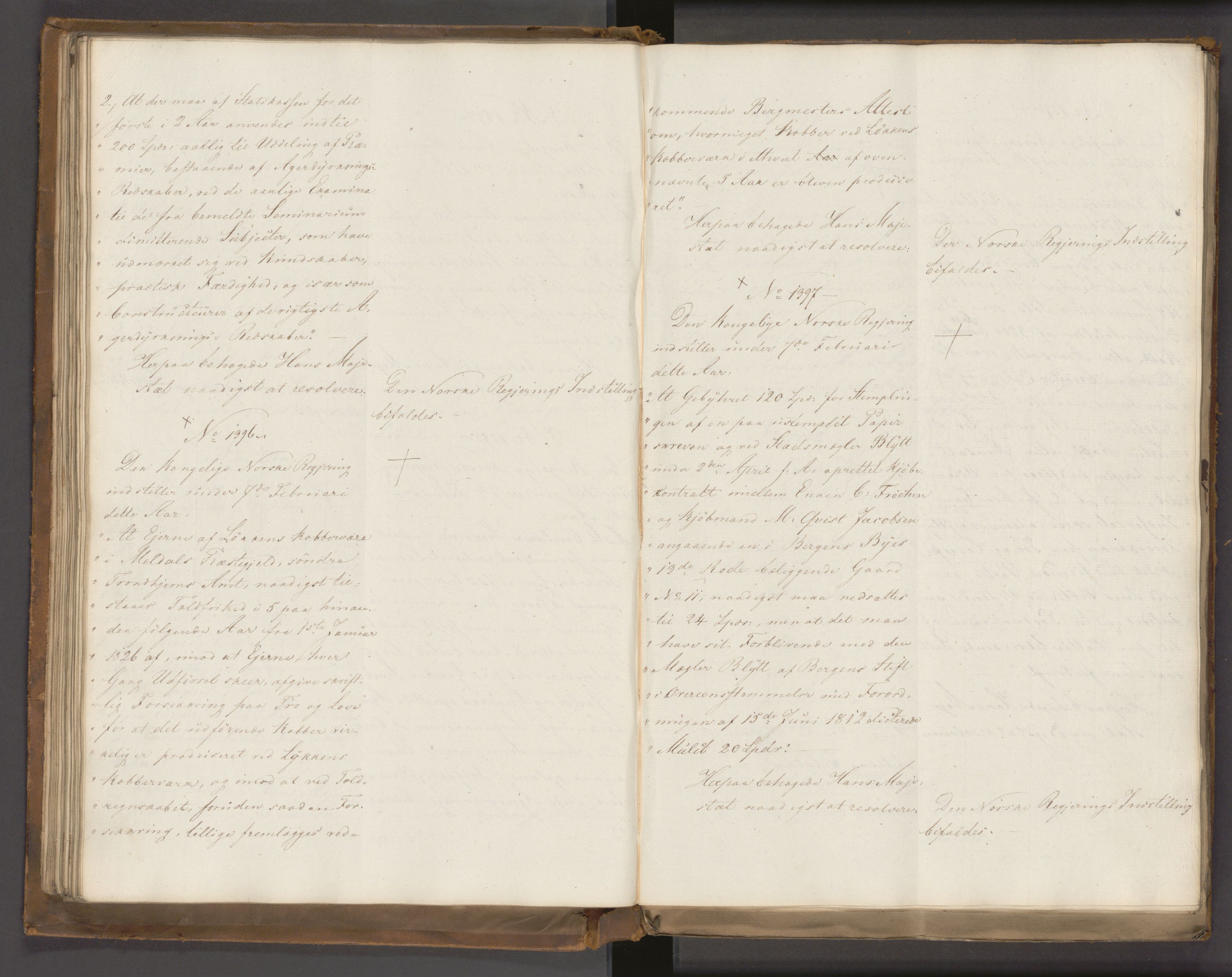 Statsrådssekretariatet, AV/RA-S-1001/A/Ab/L0022: Kgl. res. nr. 1210-1721, 1. halvår, 1826