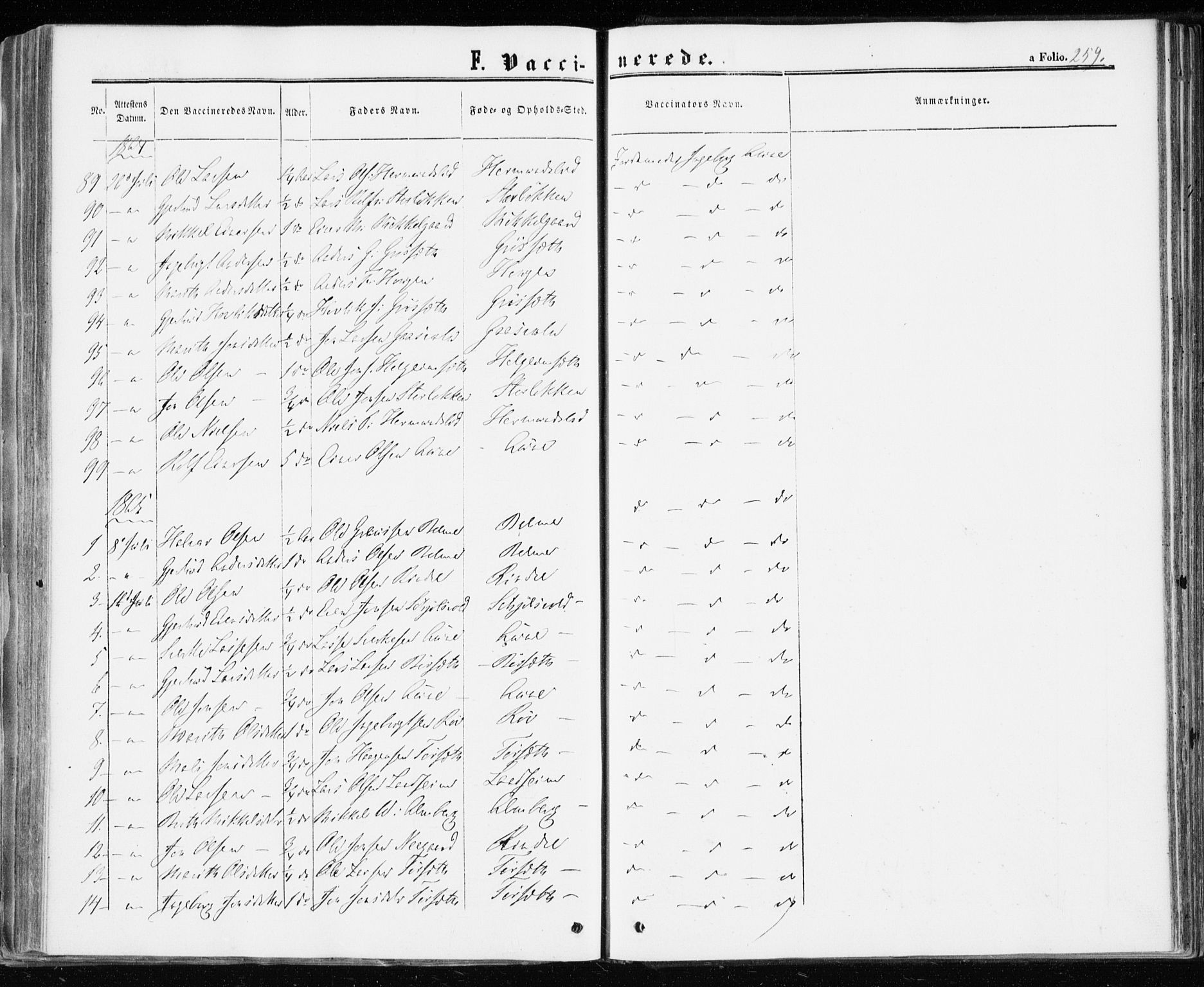 Ministerialprotokoller, klokkerbøker og fødselsregistre - Møre og Romsdal, AV/SAT-A-1454/598/L1067: Parish register (official) no. 598A01, 1858-1871, p. 259