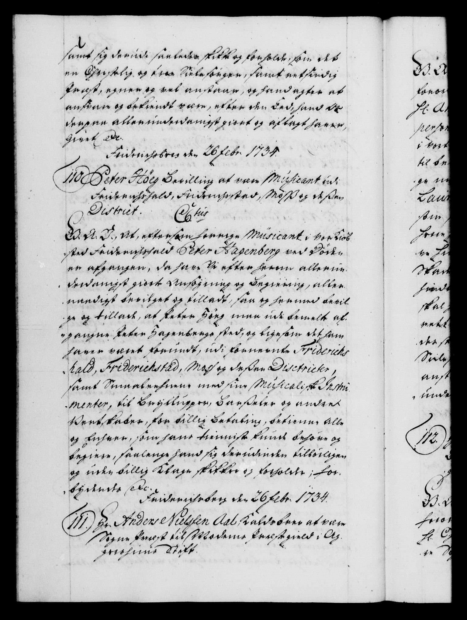 Danske Kanselli 1572-1799, AV/RA-EA-3023/F/Fc/Fca/Fcaa/L0028: Norske registre, 1733-1734, p. 428b