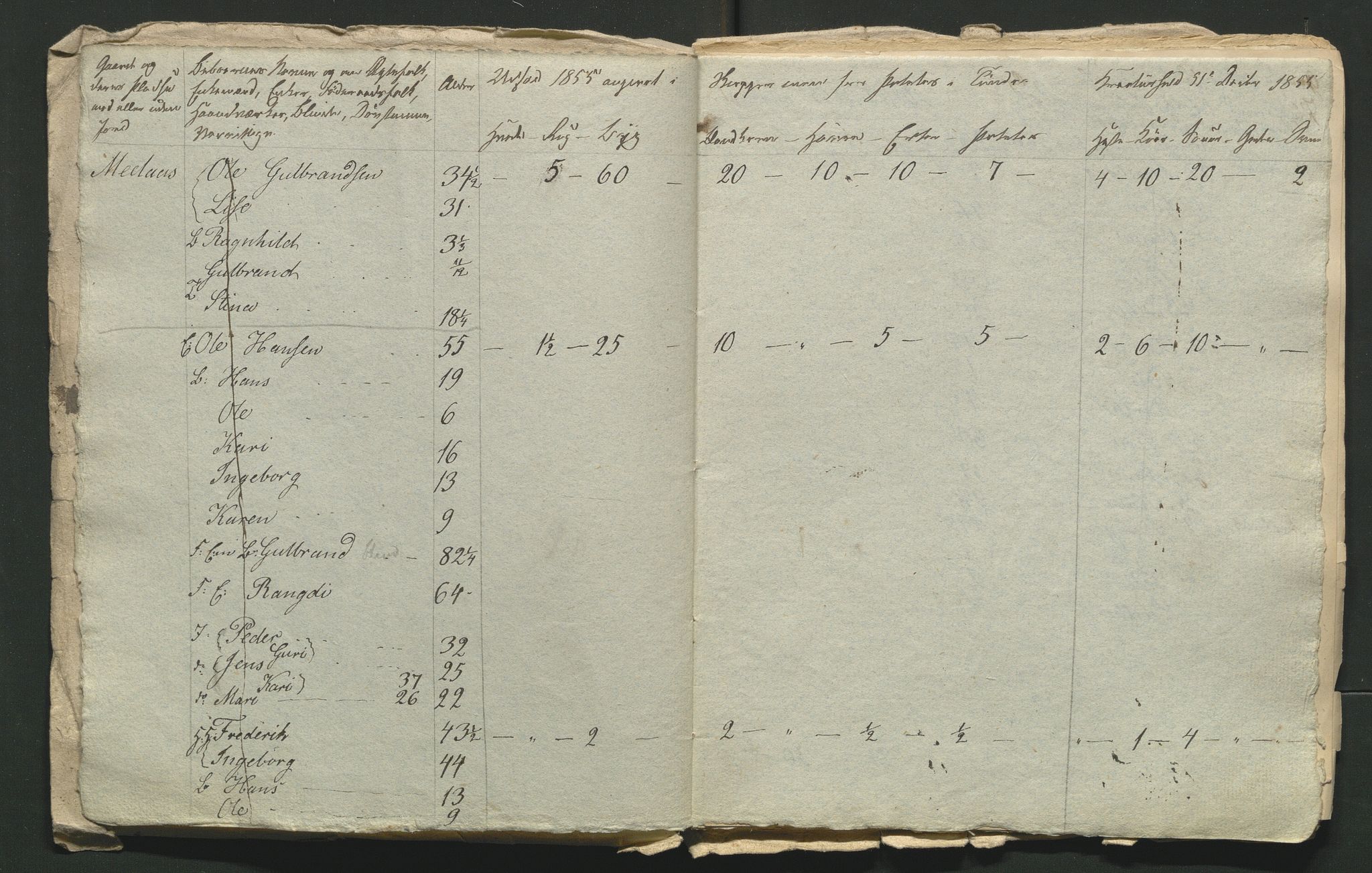 SAH, 1855 Census for Jevnaker parish, 1855, p. 51