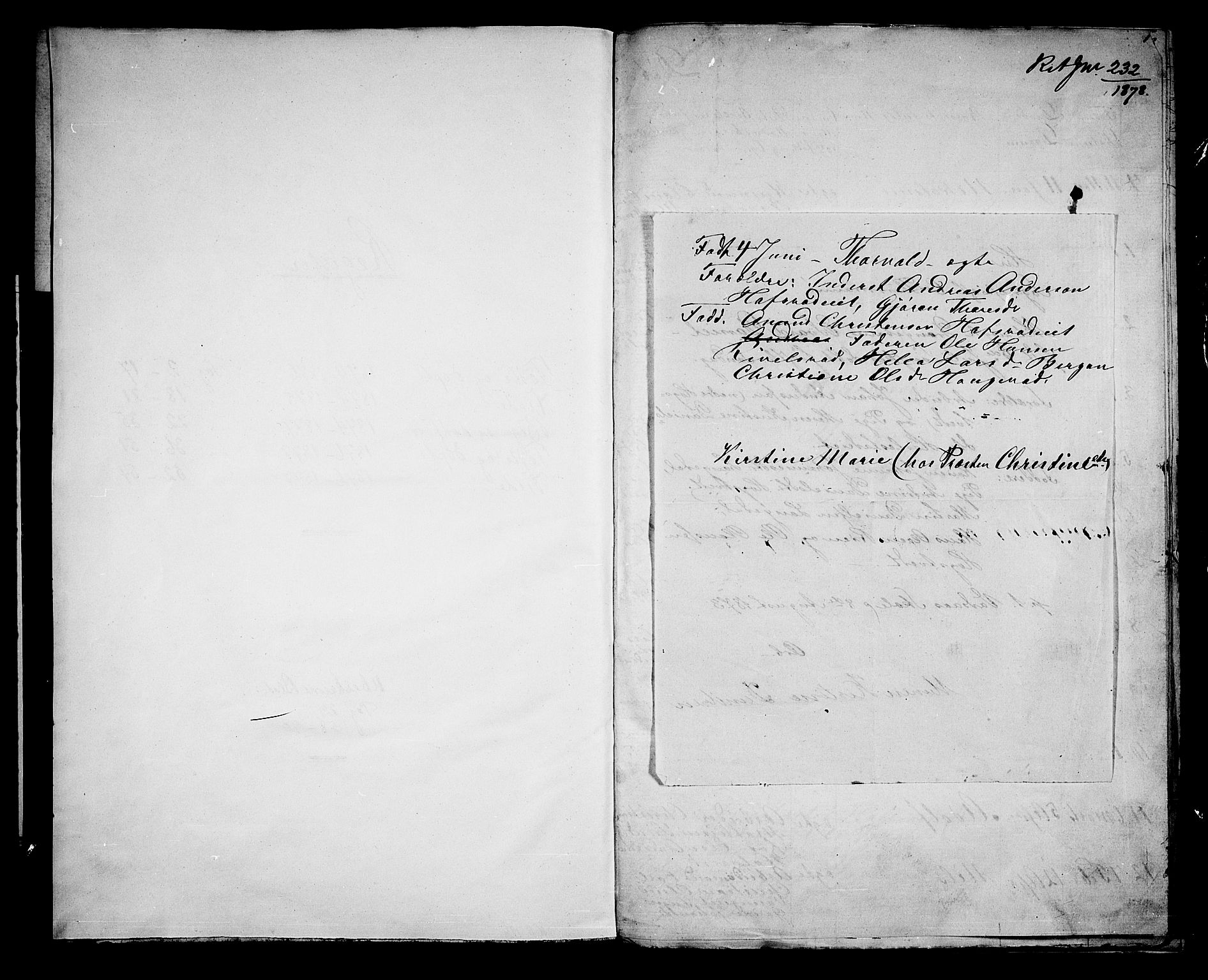 Hof kirkebøker, AV/SAKO-A-64/G/Ga/L0003: Parish register (copy) no. I 3, 1874-1877, p. 0-1