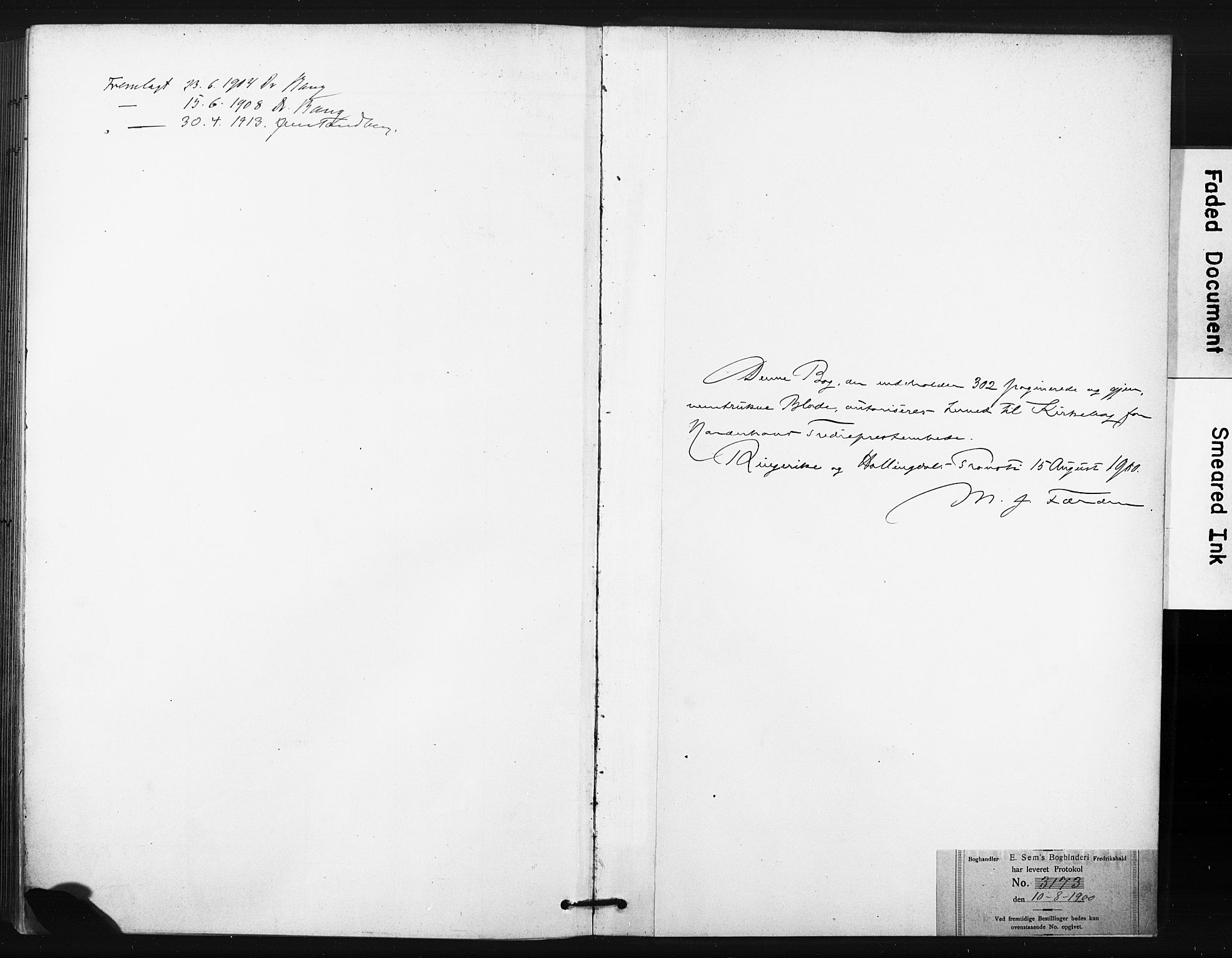 Hønefoss kirkebøker, SAKO/A-609/F/Fa/L0003: Parish register (official) no. 3, 1900-1913