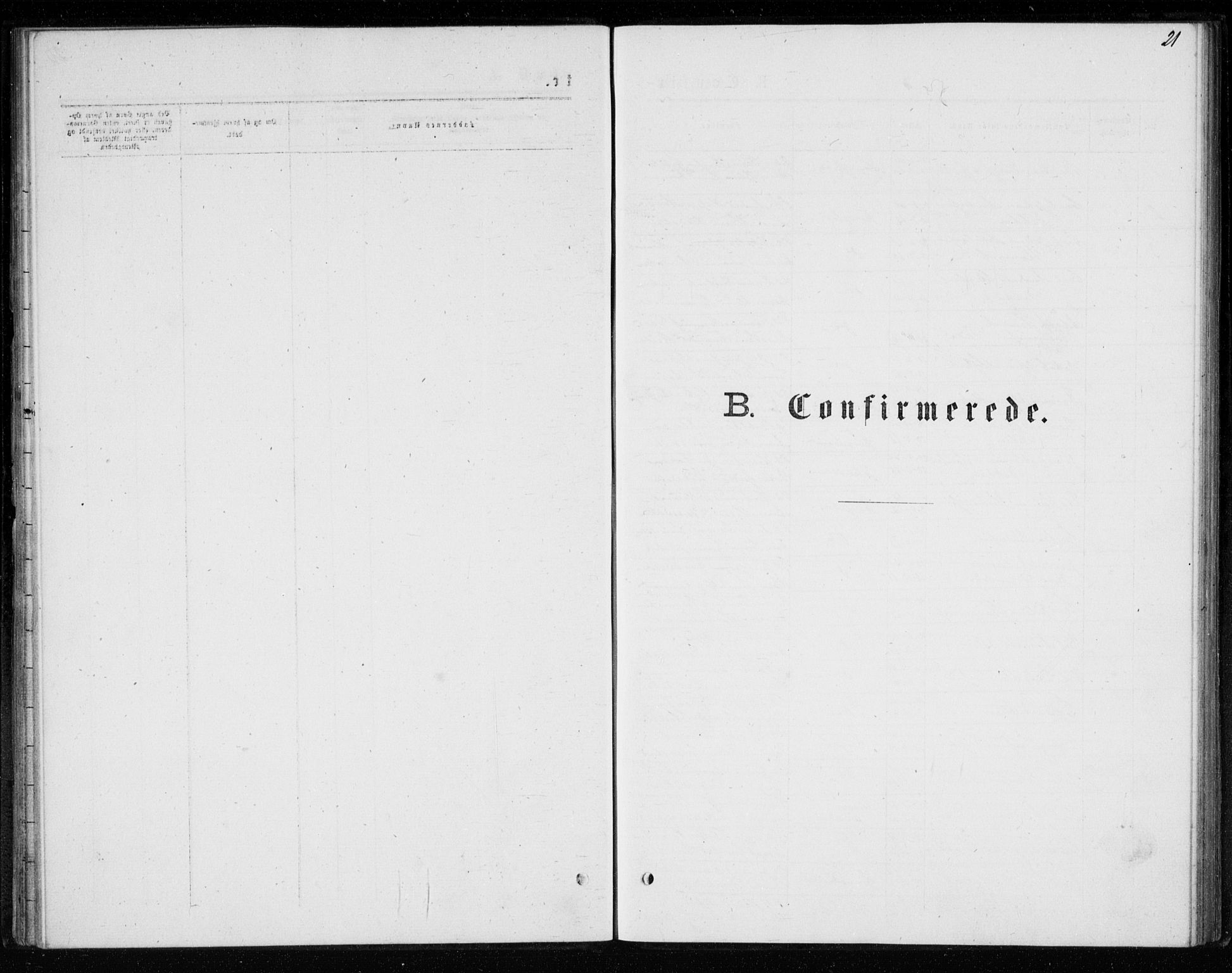 Kongsberg kirkebøker, AV/SAKO-A-22/G/Ga/L0004: Parish register (copy) no. 4, 1876-1877, p. 21