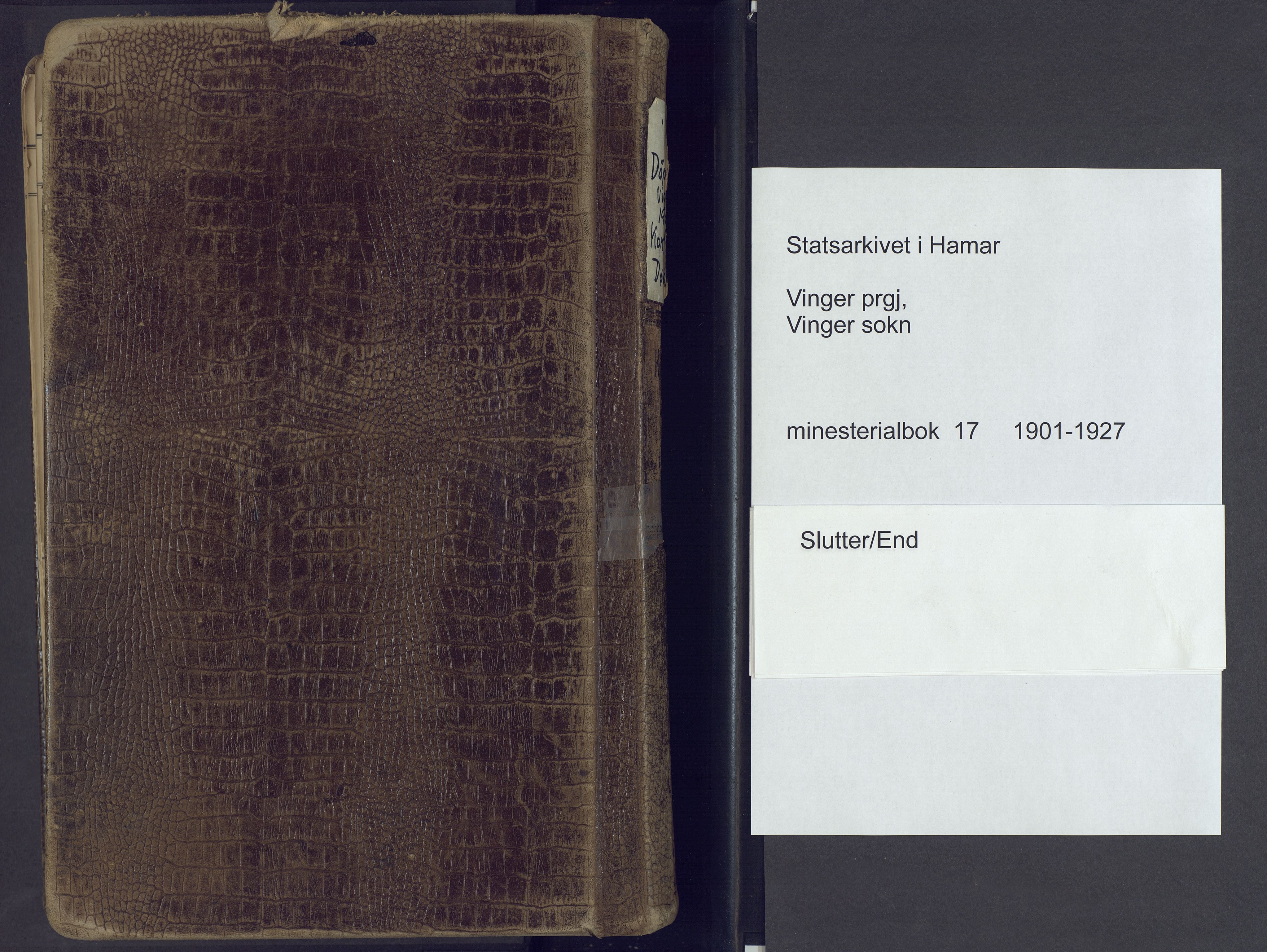 Vinger prestekontor, AV/SAH-PREST-024/H/Ha/Haa/L0017: Parish register (official) no. 17, 1901-1927