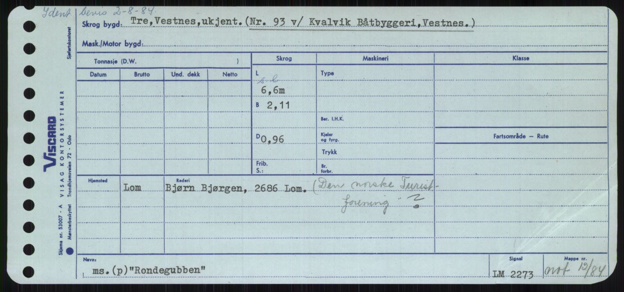 Sjøfartsdirektoratet med forløpere, Skipsmålingen, AV/RA-S-1627/H/Ha/L0004/0002: Fartøy, Mas-R / Fartøy, Odin-R, p. 821