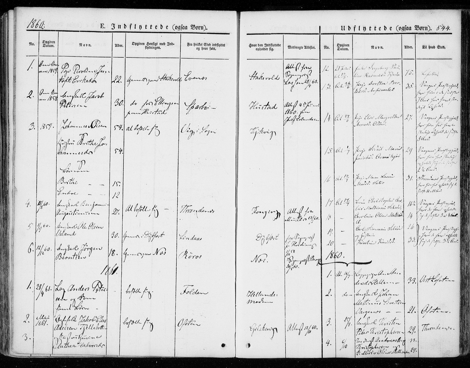 Ministerialprotokoller, klokkerbøker og fødselsregistre - Nordland, SAT/A-1459/872/L1033: Parish register (official) no. 872A08, 1840-1863, p. 544