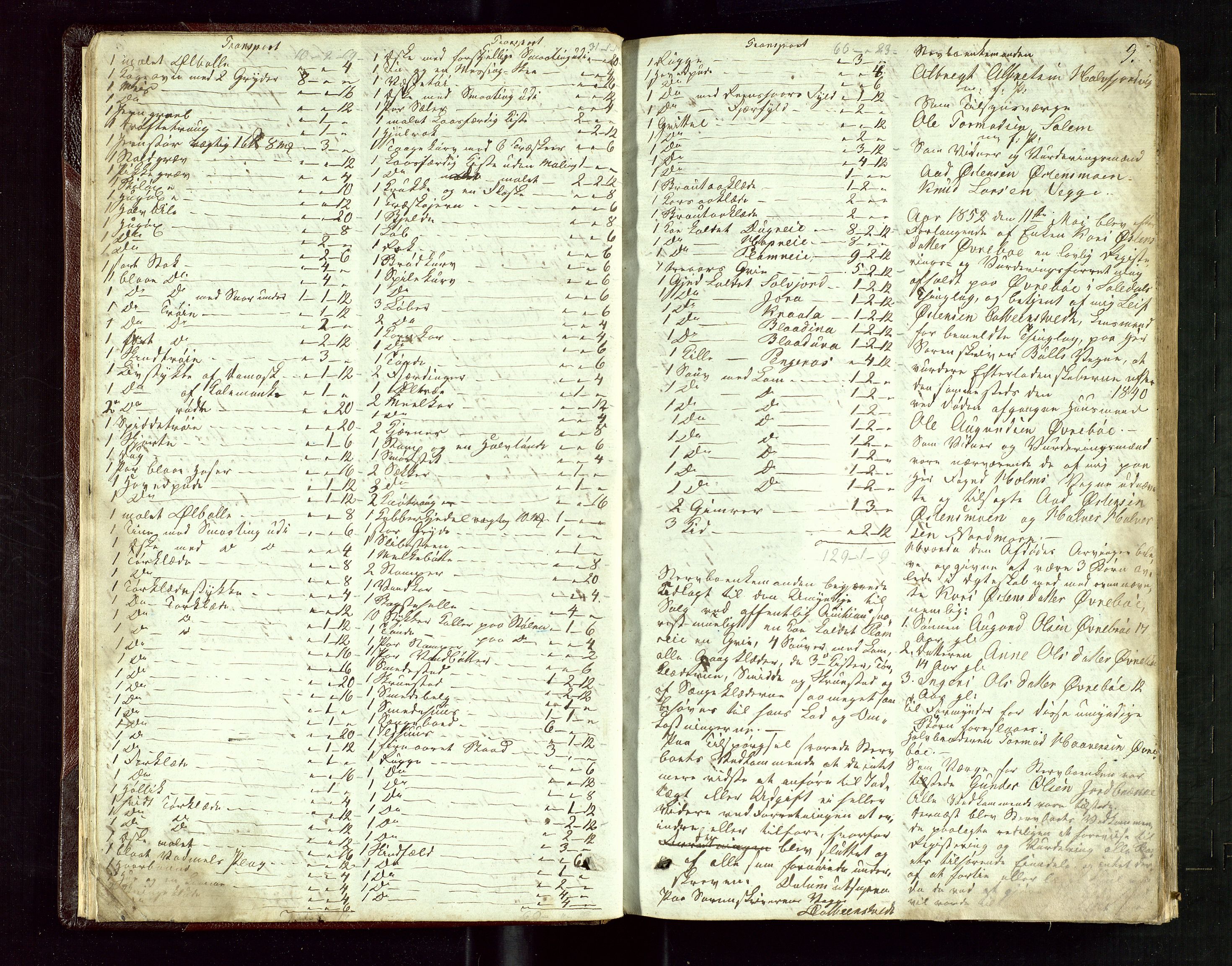 Ryfylke tingrett, AV/SAST-A-100055/001/IV/IVE/L0004: Skifteregistreringsprotokoll Suldal, 1851-1877, p. 9