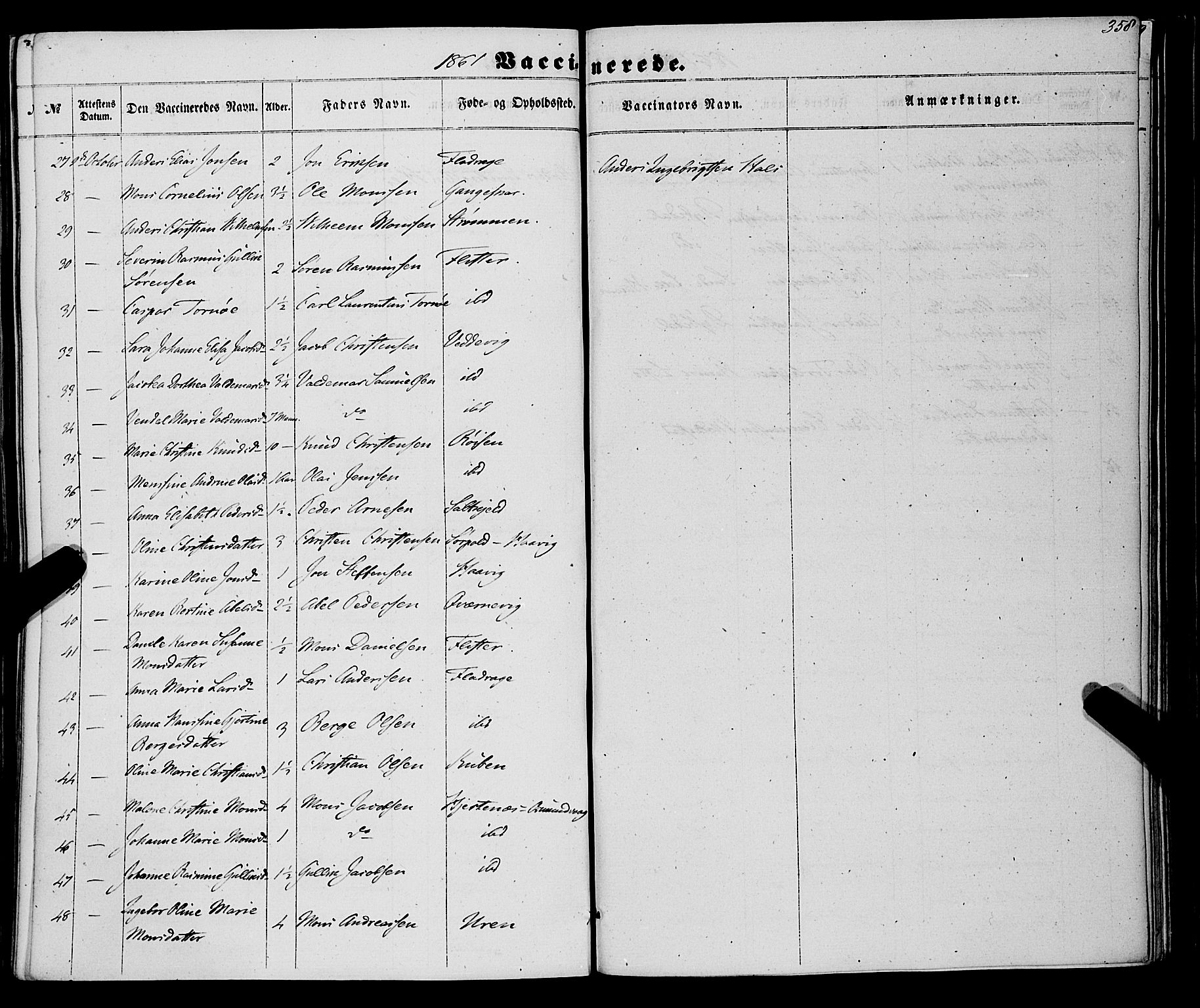 Selje sokneprestembete, AV/SAB-A-99938/H/Ha/Haa/Haaa: Parish register (official) no. A 11, 1858-1870, p. 358