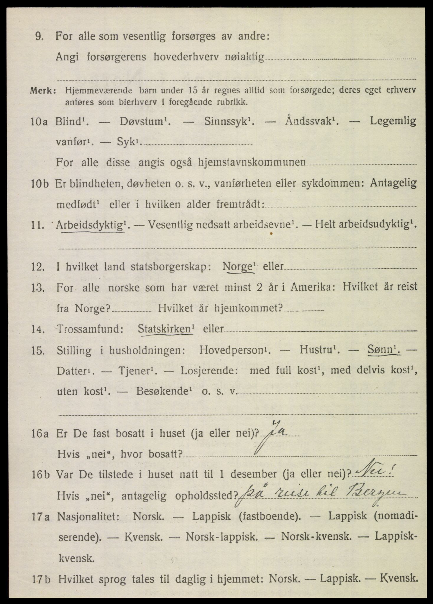 SAT, 1920 census for Vega, 1920, p. 5090