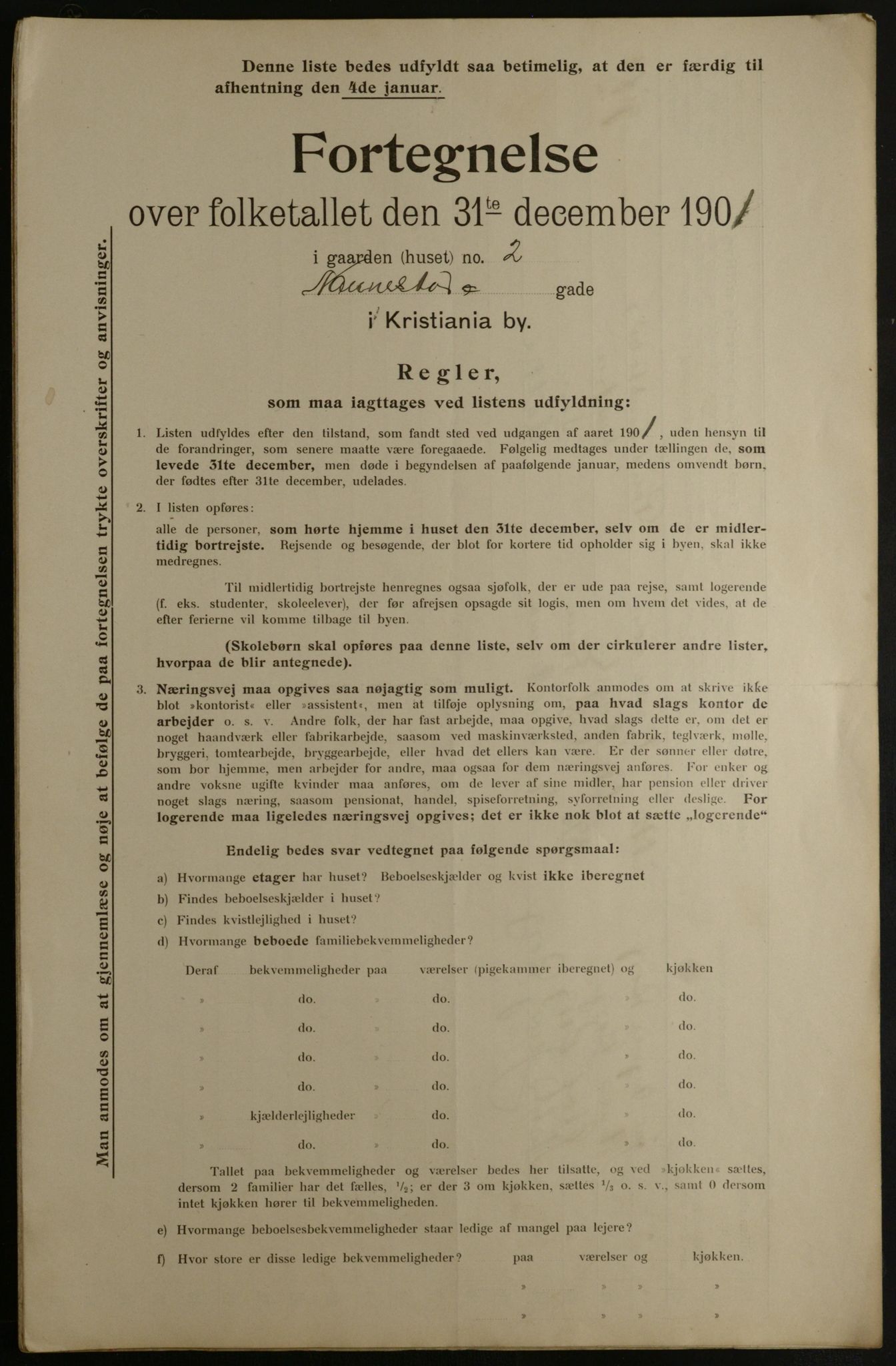 OBA, Municipal Census 1901 for Kristiania, 1901, p. 10580