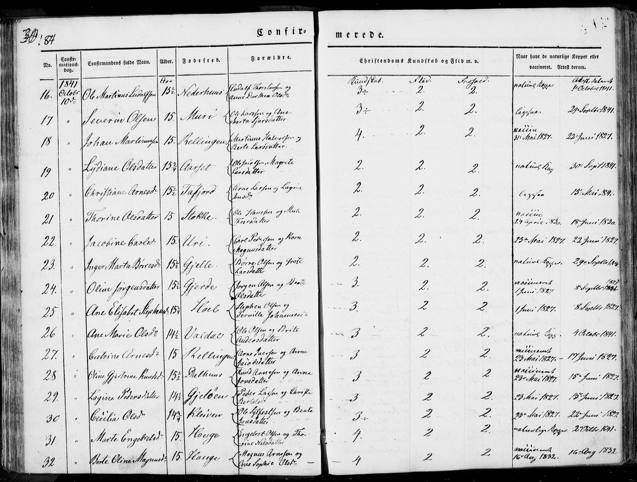 Ministerialprotokoller, klokkerbøker og fødselsregistre - Møre og Romsdal, AV/SAT-A-1454/519/L0248: Parish register (official) no. 519A07, 1829-1860, p. 184