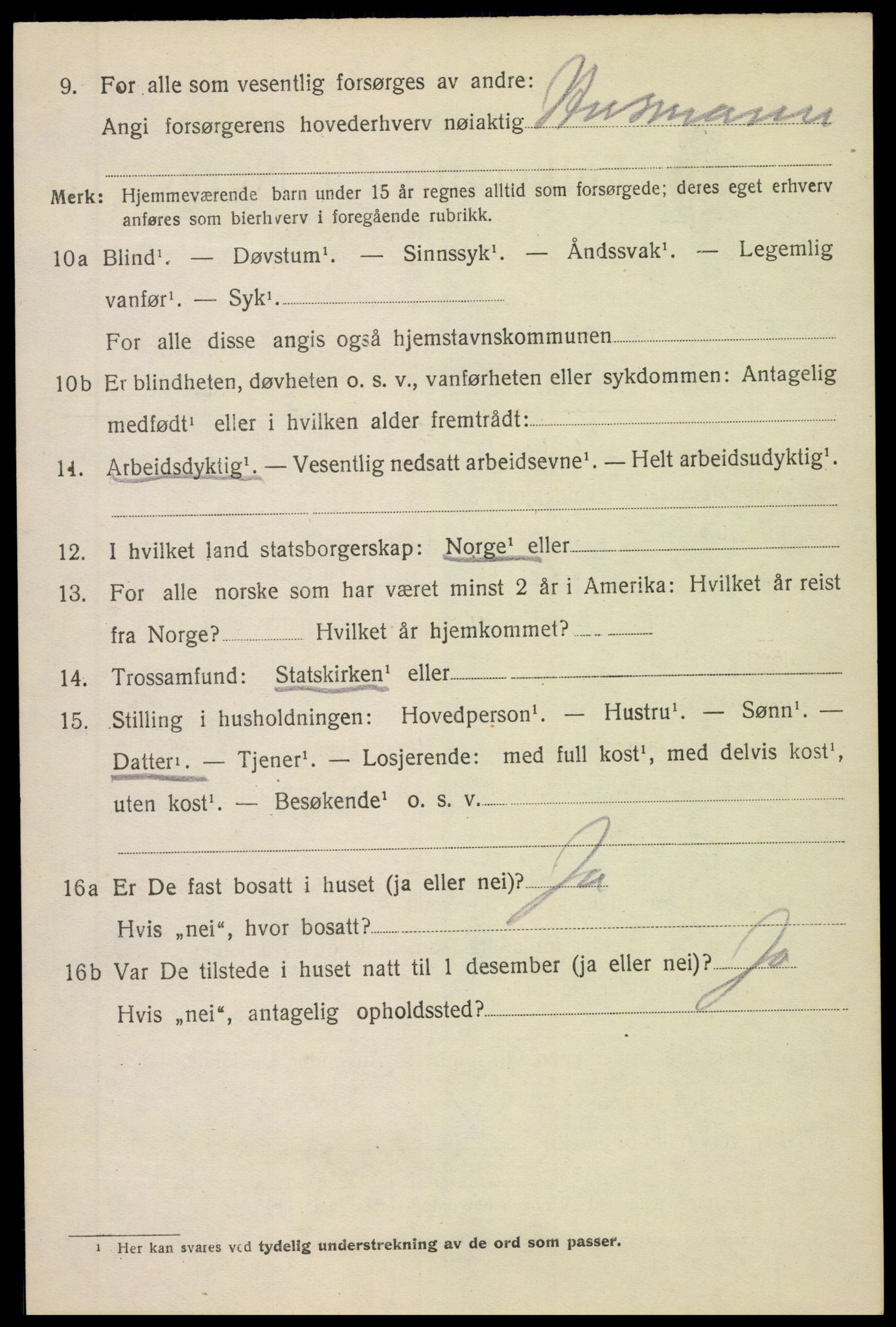 SAH, 1920 census for Vang (Hedmark), 1920, p. 7786