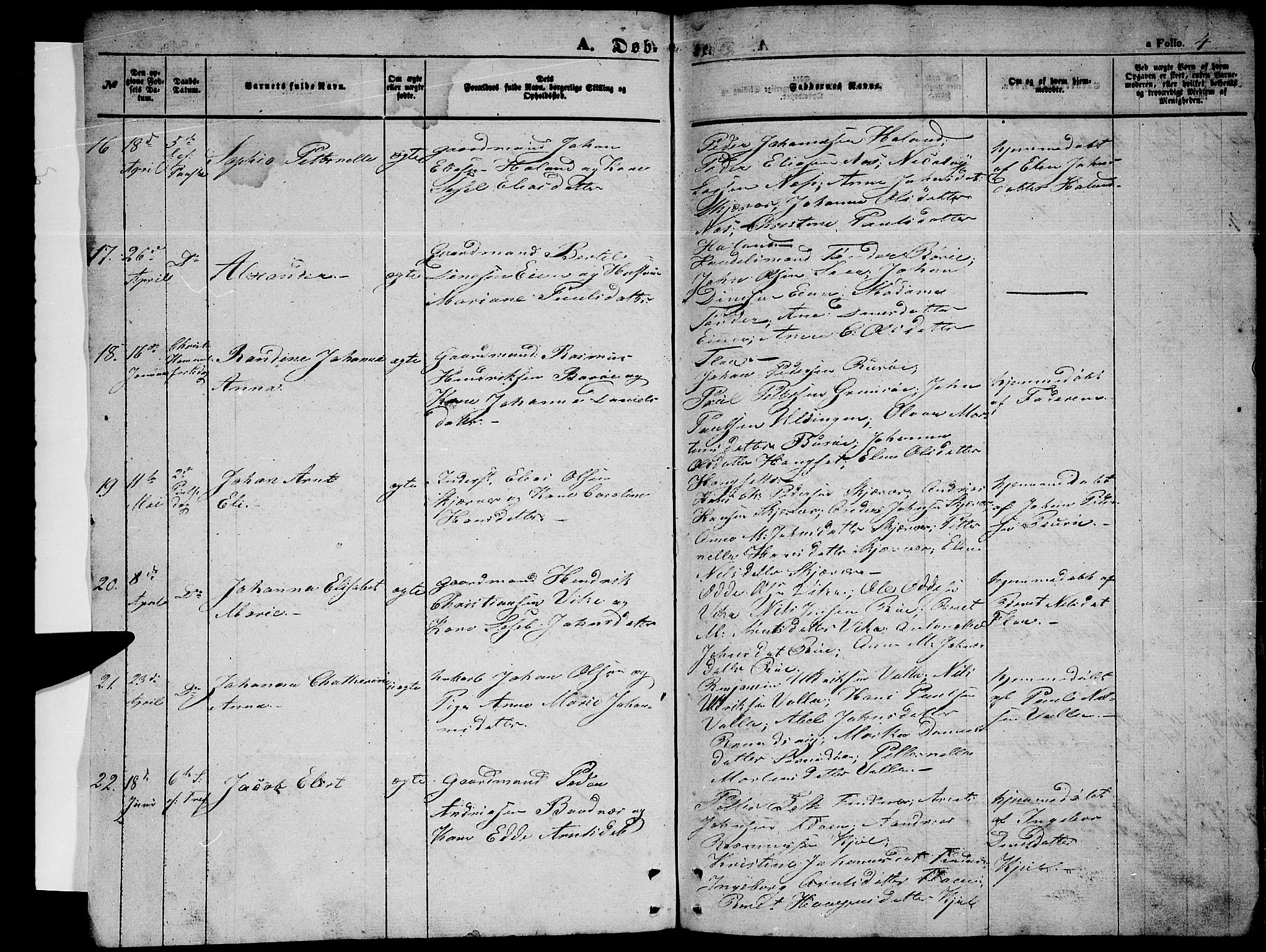 Ministerialprotokoller, klokkerbøker og fødselsregistre - Nordland, AV/SAT-A-1459/816/L0251: Parish register (copy) no. 816C01, 1852-1870, p. 4