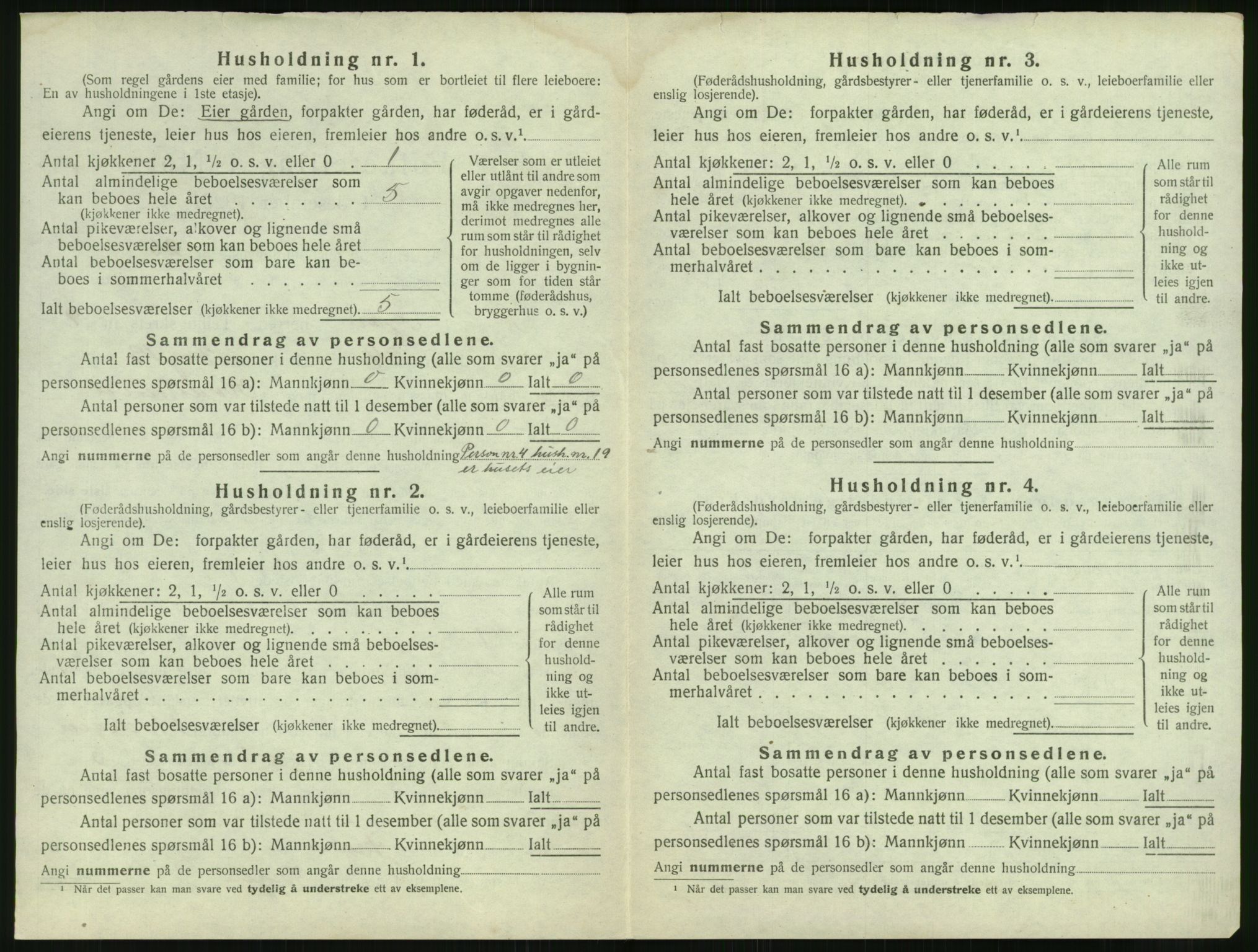 SAK, 1920 census for Fjære, 1920, p. 1892