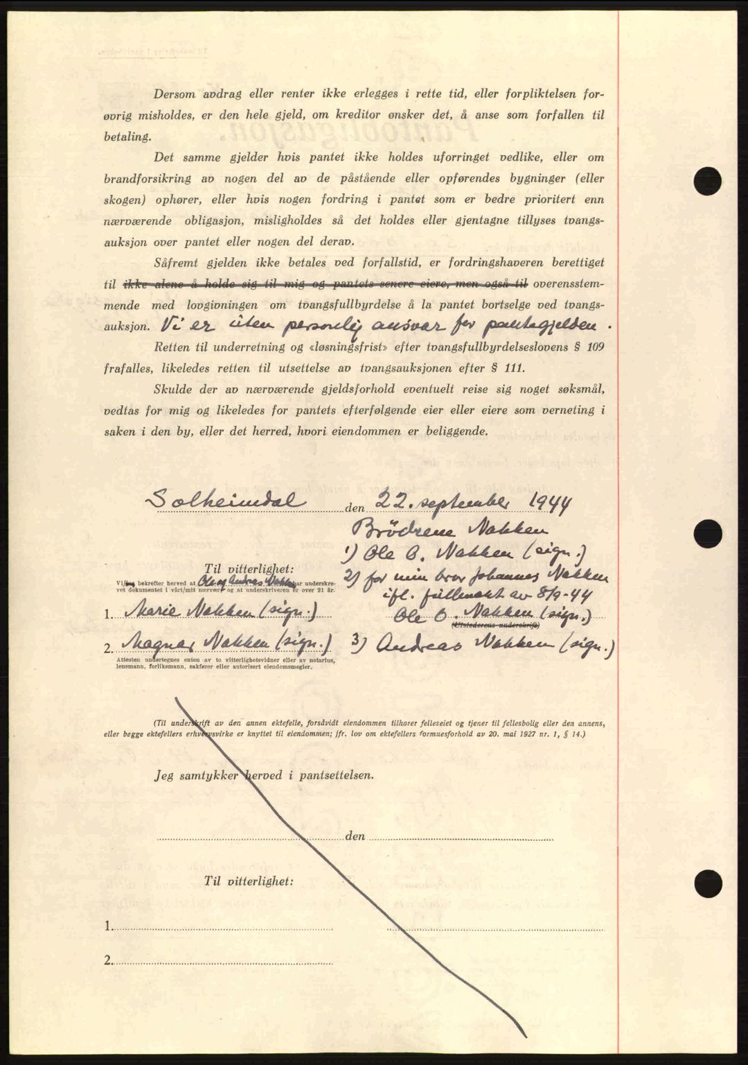 Romsdal sorenskriveri, AV/SAT-A-4149/1/2/2C: Mortgage book no. B2, 1939-1945, Diary no: : 1748/1944