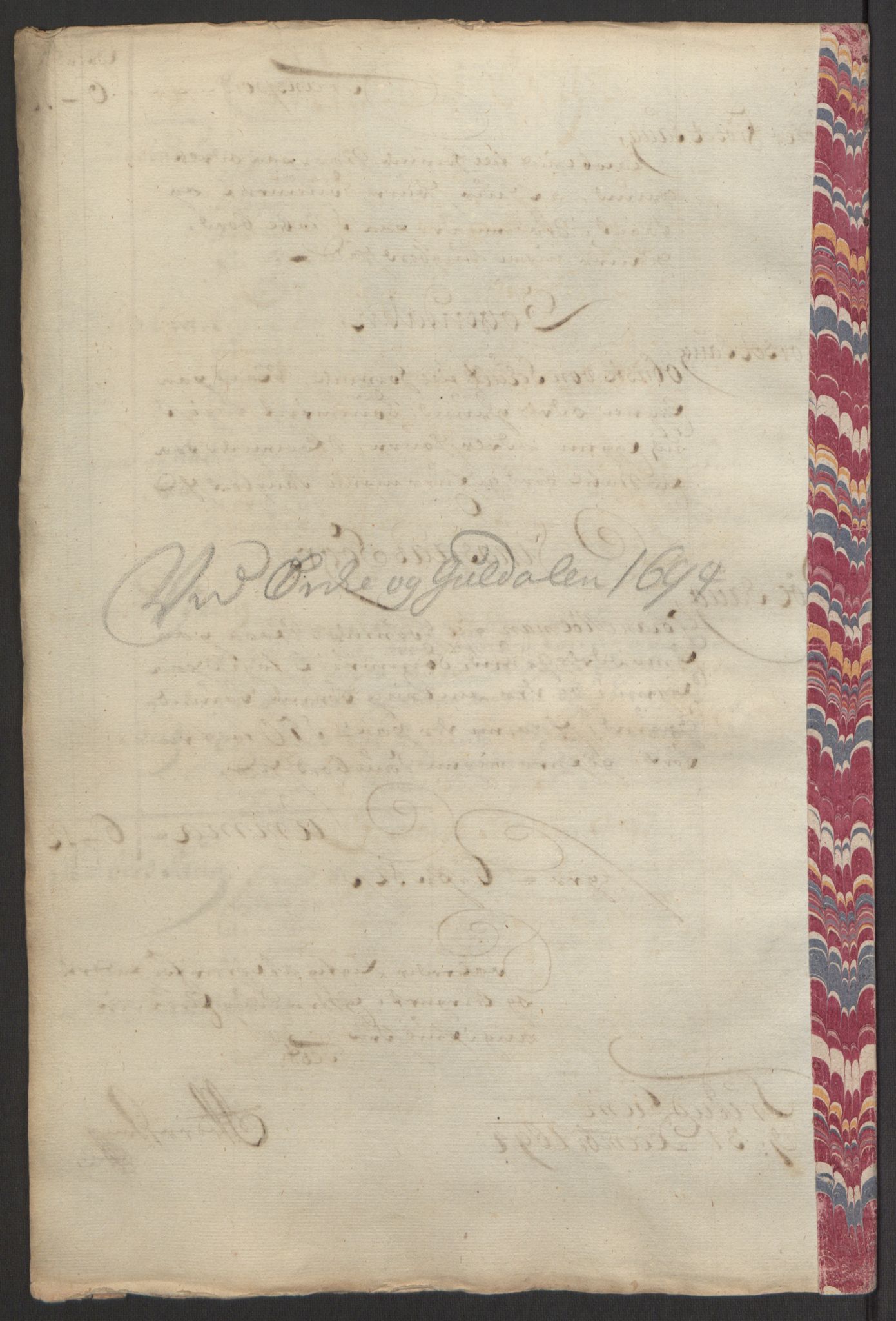 Rentekammeret inntil 1814, Reviderte regnskaper, Fogderegnskap, AV/RA-EA-4092/R60/L3944: Fogderegnskap Orkdal og Gauldal, 1694, p. 359