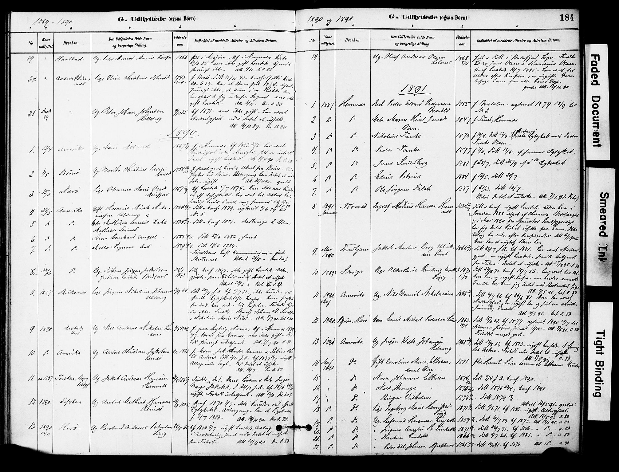 Ministerialprotokoller, klokkerbøker og fødselsregistre - Nordland, AV/SAT-A-1459/830/L0450: Parish register (official) no. 830A14, 1879-1896, p. 184