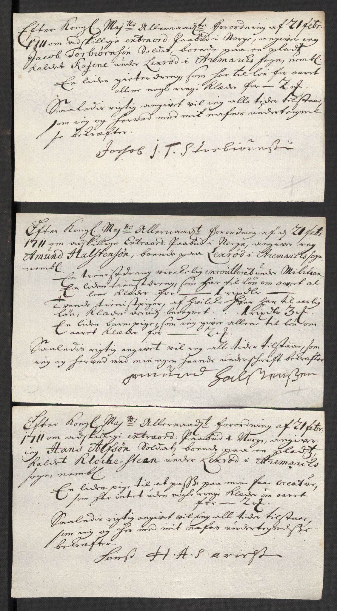 Rentekammeret inntil 1814, Reviderte regnskaper, Fogderegnskap, AV/RA-EA-4092/R01/L0020: Fogderegnskap Idd og Marker, 1711, p. 633