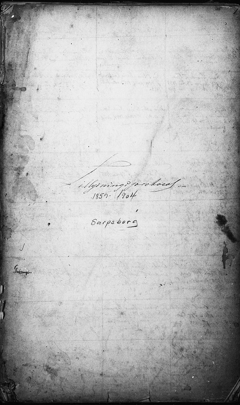 Sarpsborg prestekontor Kirkebøker, SAO/A-2006/H/Ha/L0001: Banns register no. 1, 1859-1904